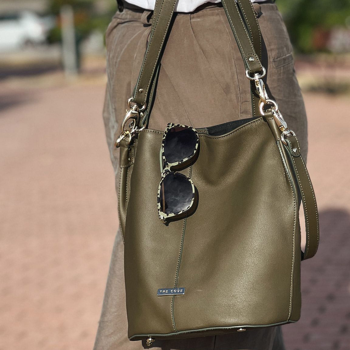 Military green Julieta candy bag