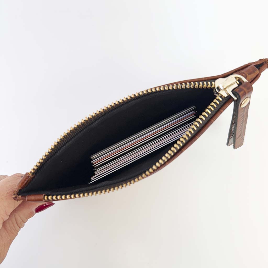 Monedero Siena negro liso
