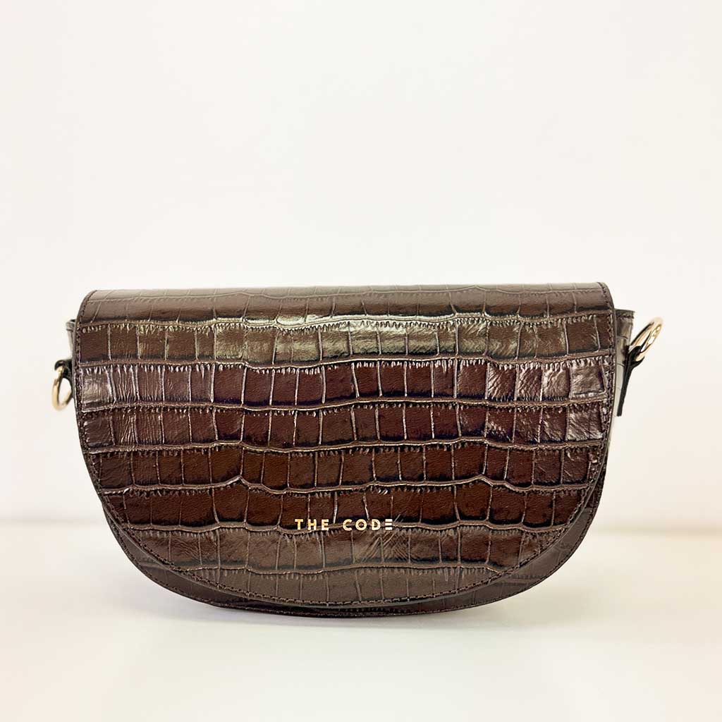 Dark brown alma leather bag