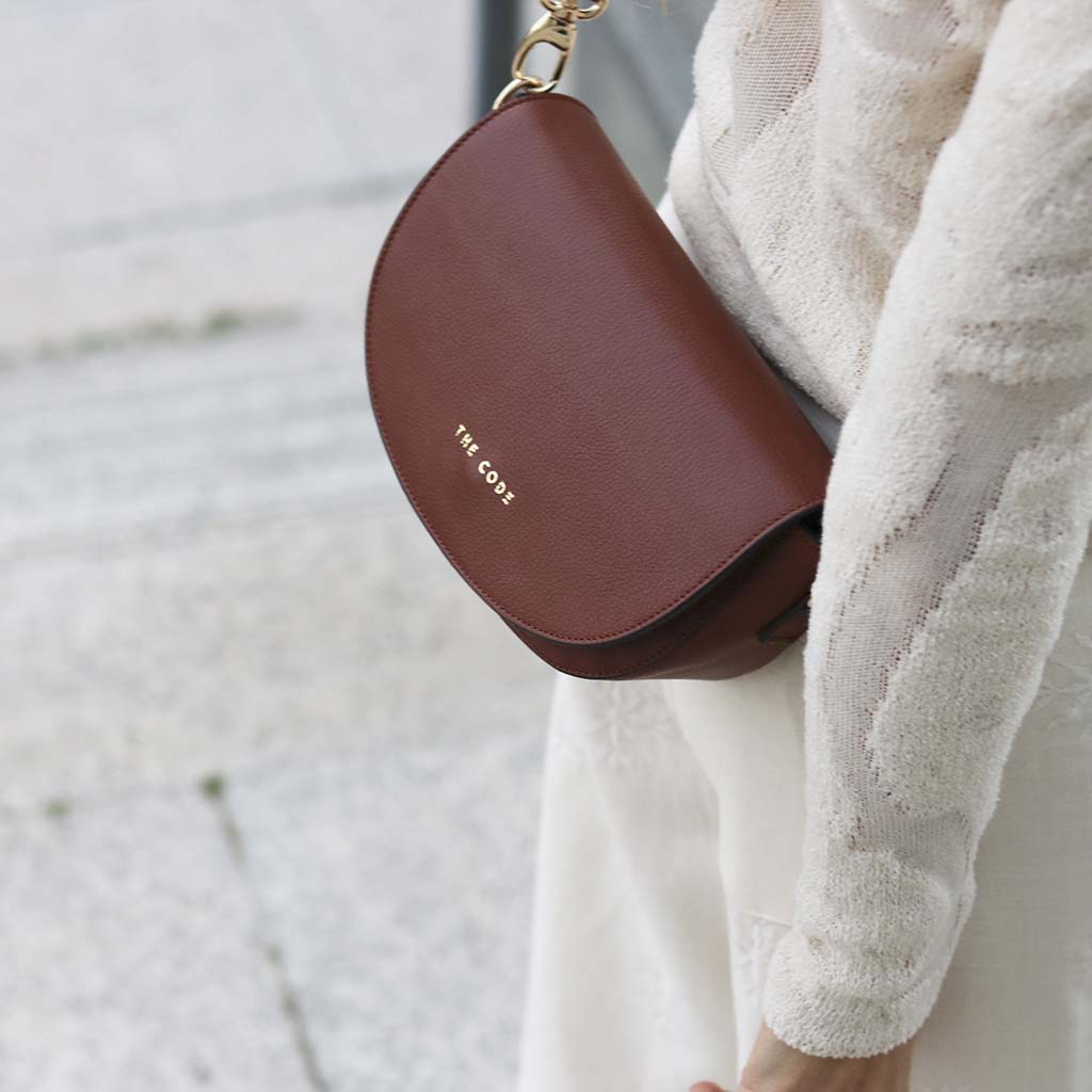 Terracota alma leather bag