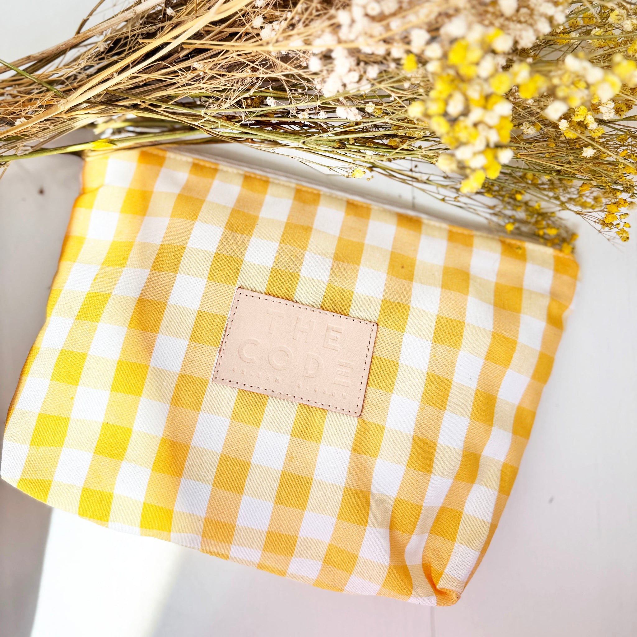 Neceser Vichy amarillo