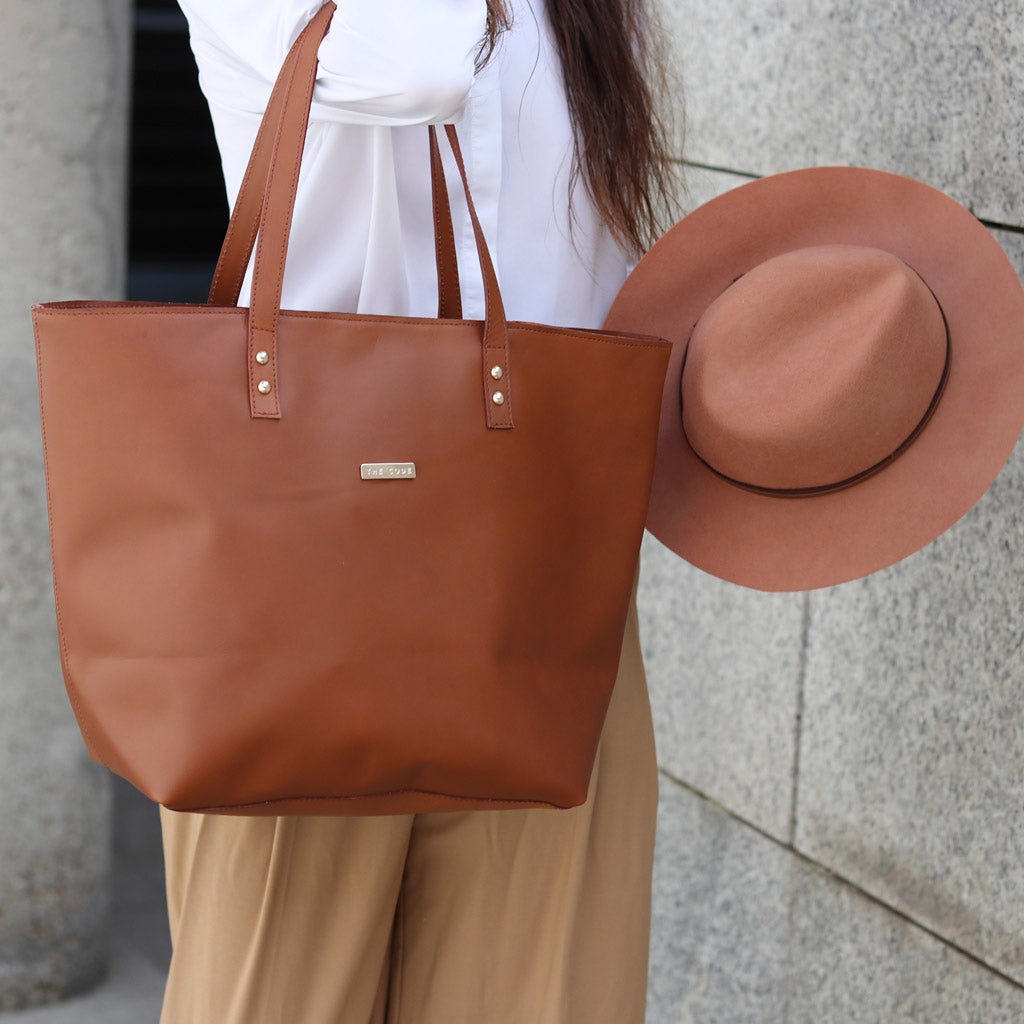 Shopper ARIZONA marrón cuero