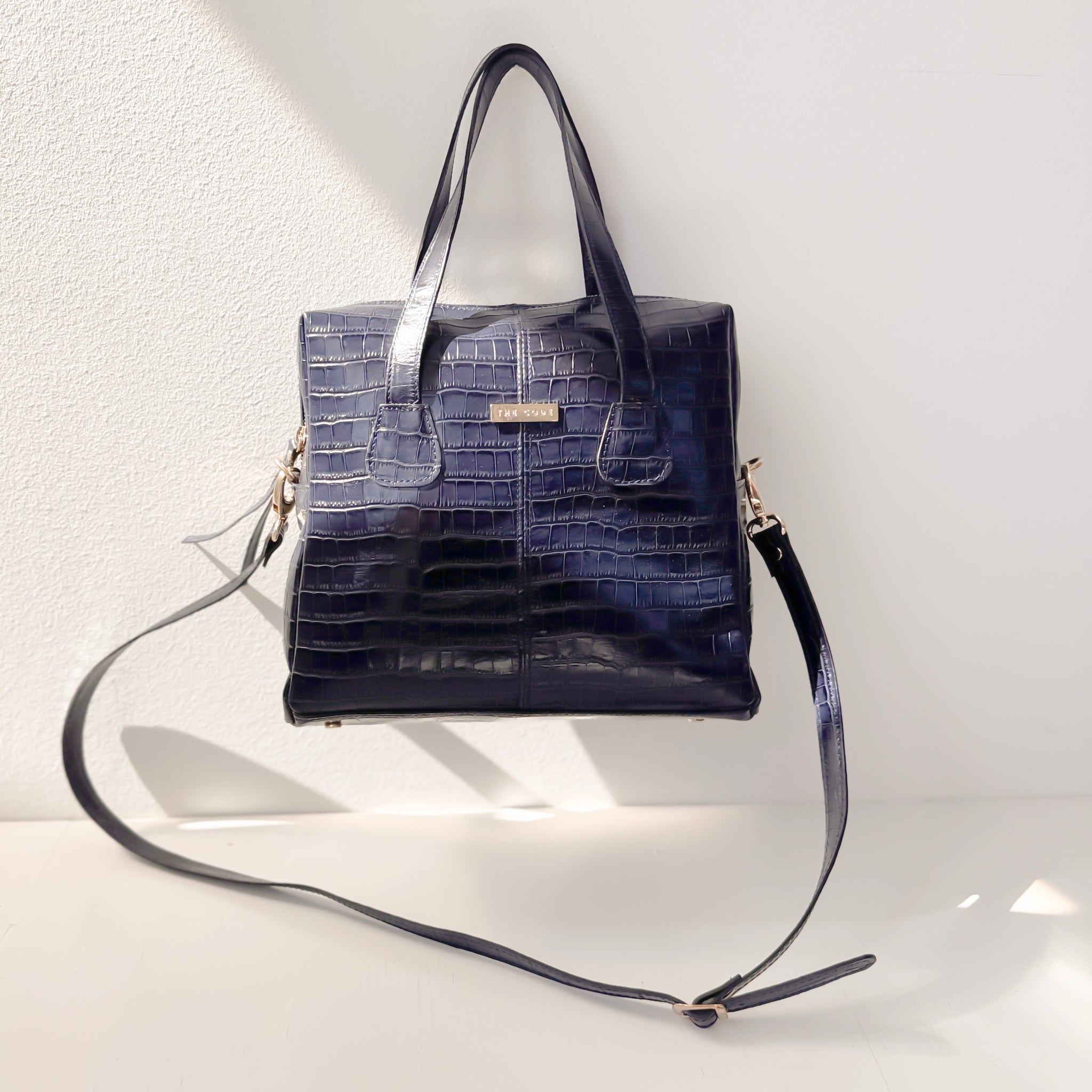Amelia blue shopper bag