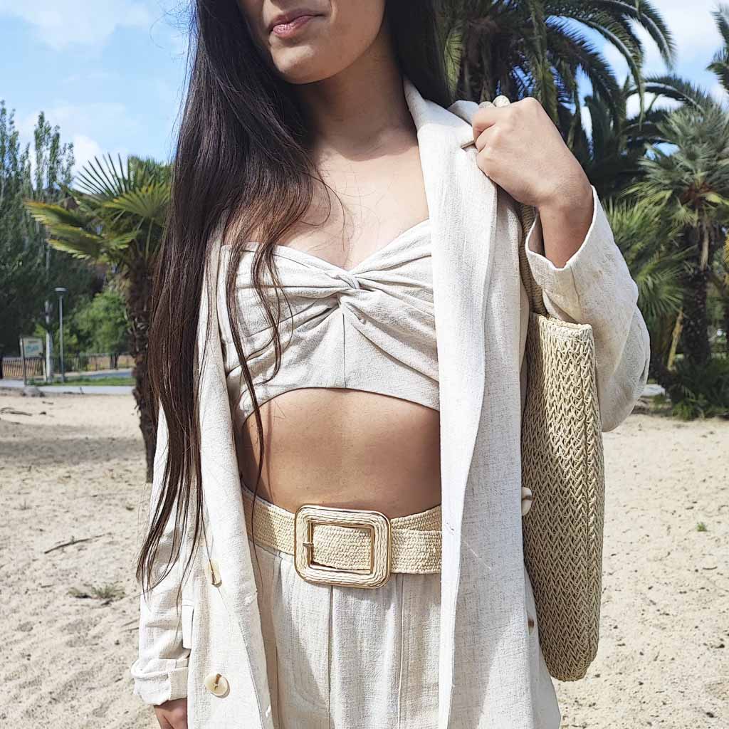 Cinturón Nature beige