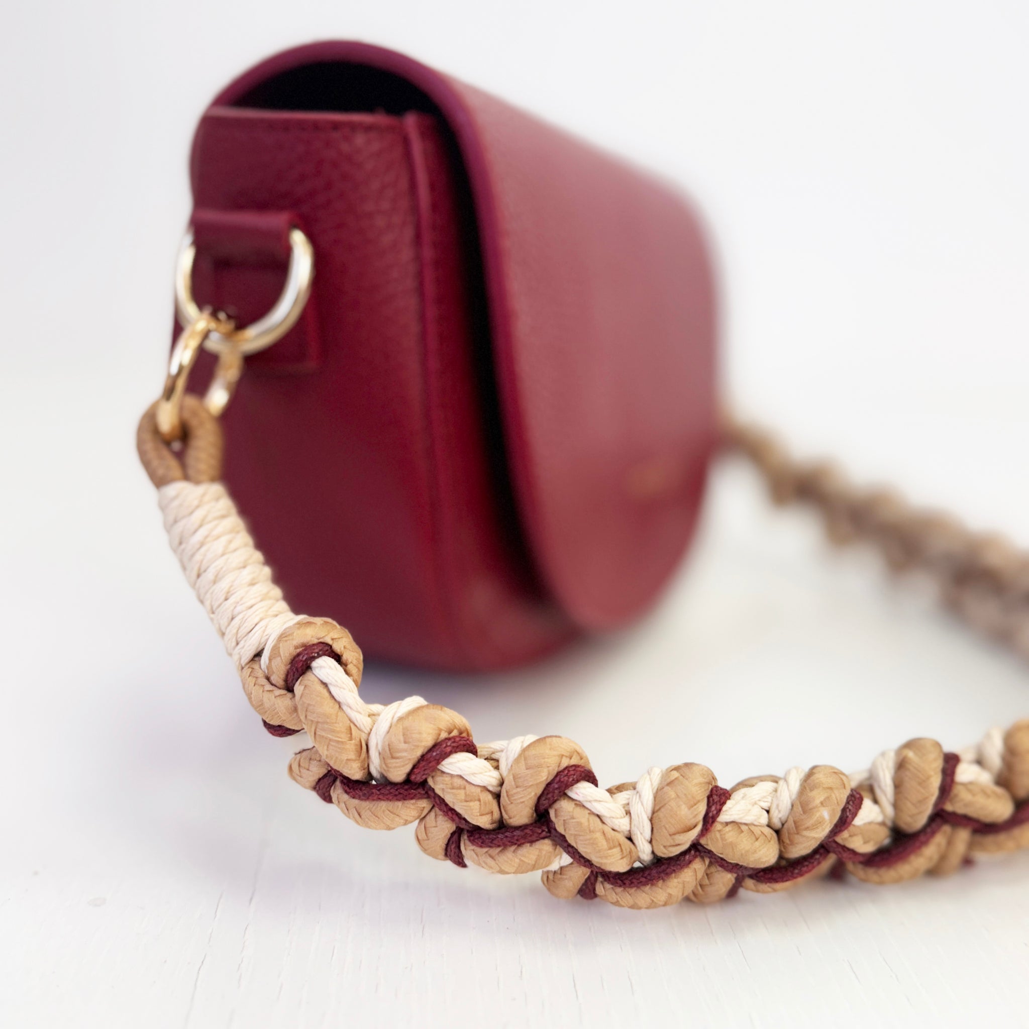 Asa strudel marrón y burdeos