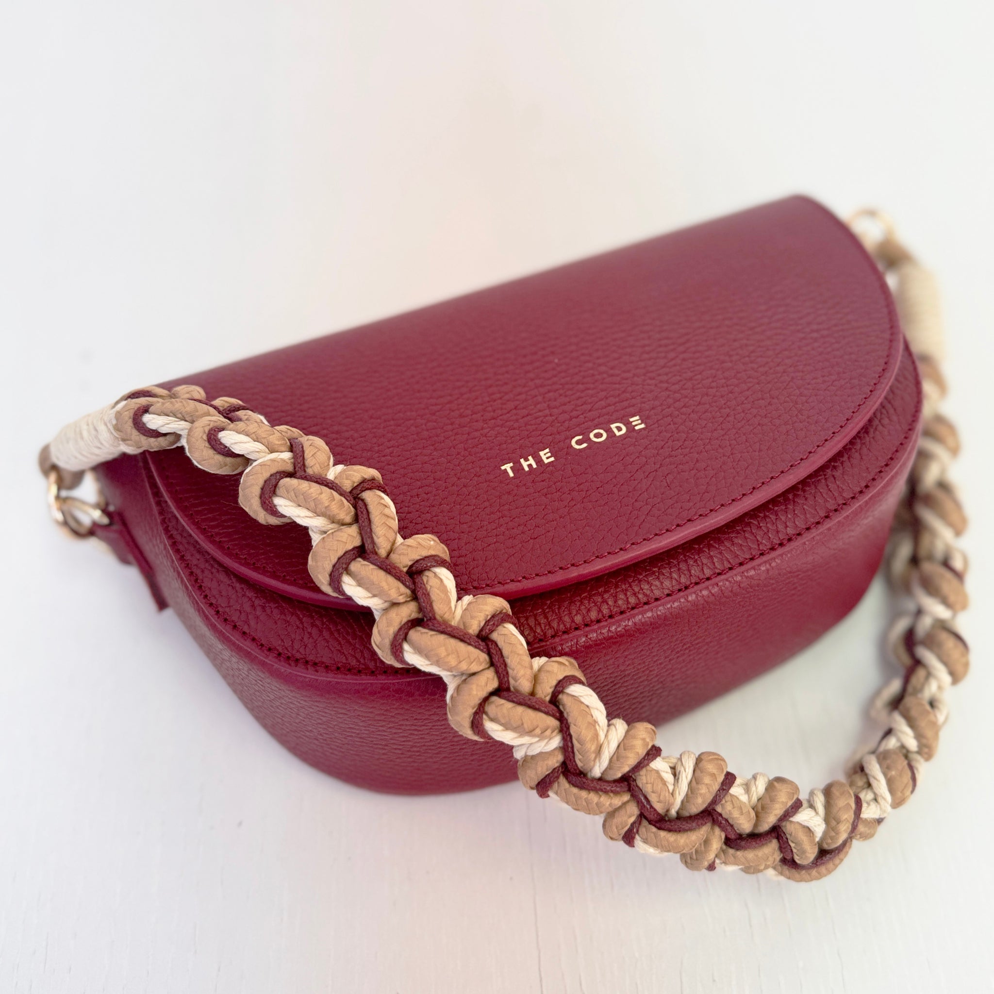 Asa strudel marrón y burdeos