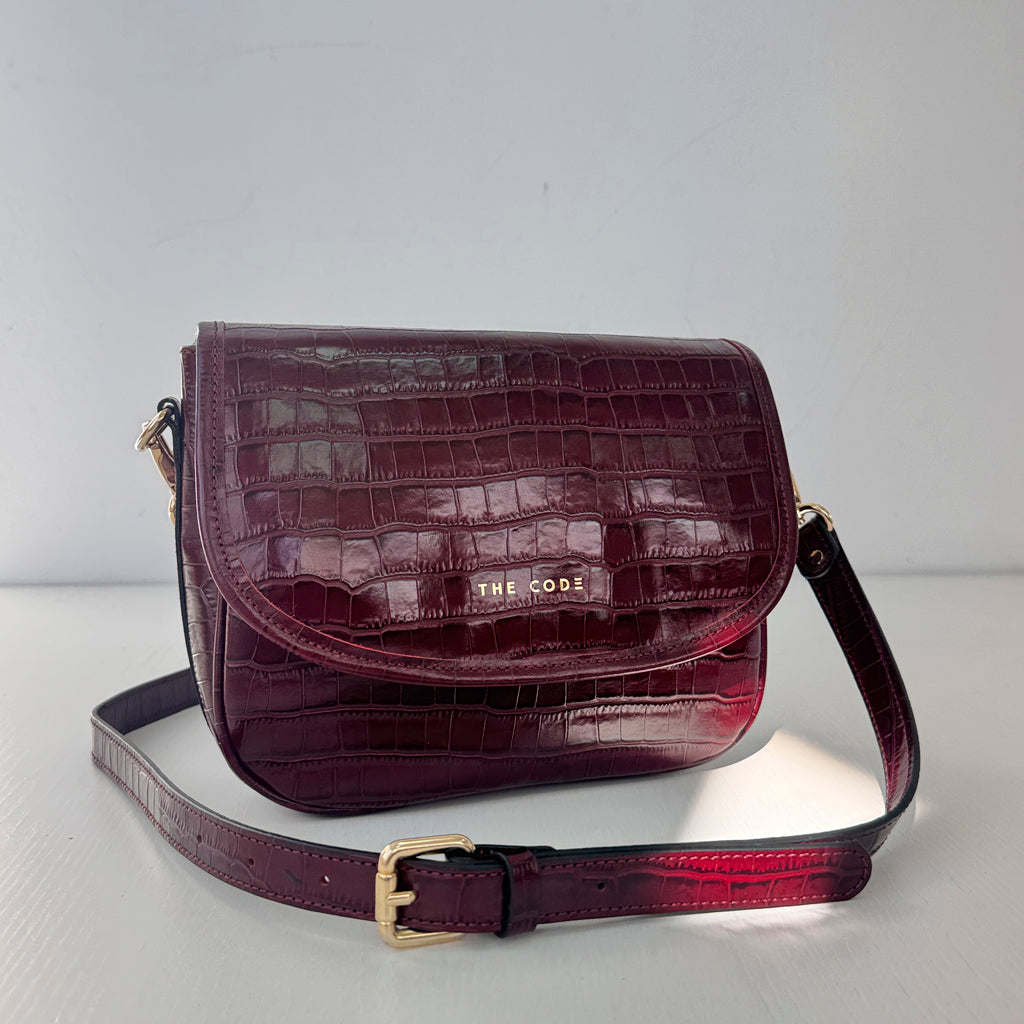 Bandolera Claudia burdeos