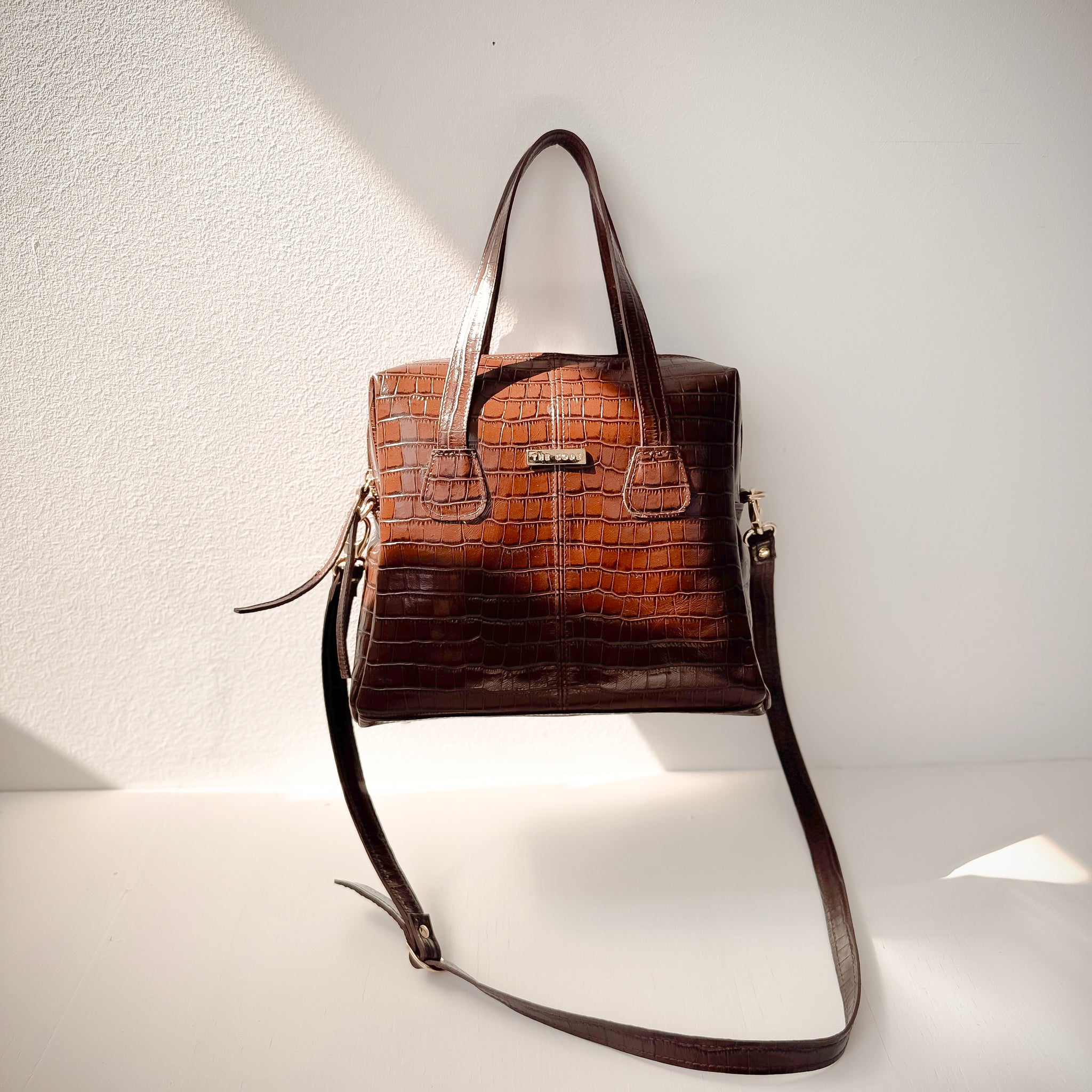 Bandolera shopper Amelia marrón chocolate