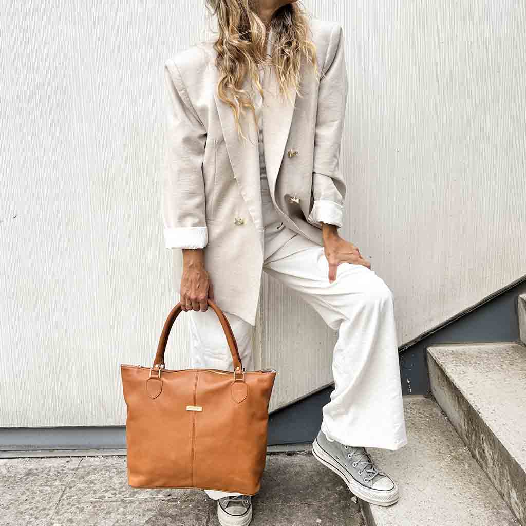 Shopper Maria camel