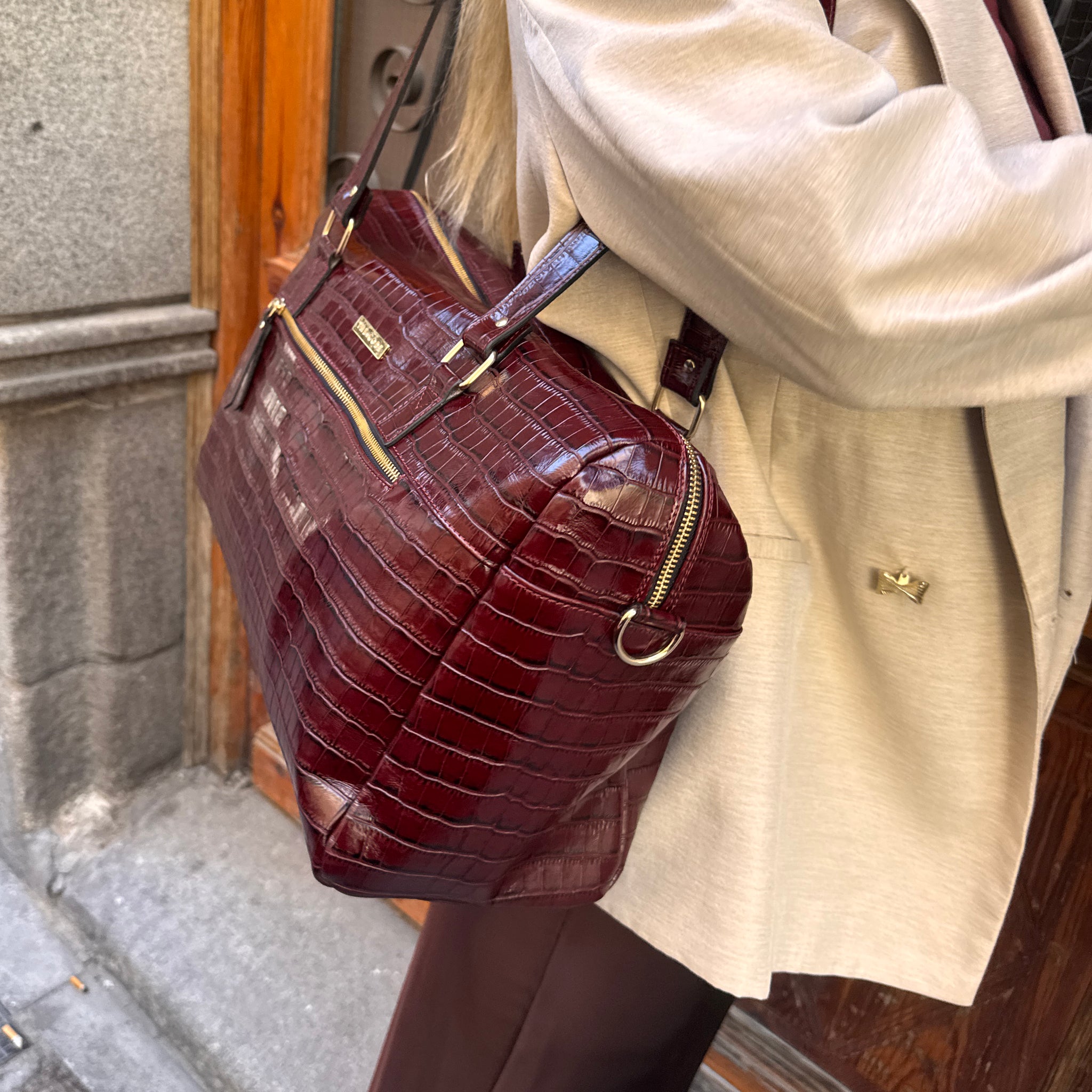 Bolso Maxi Emily burdeos