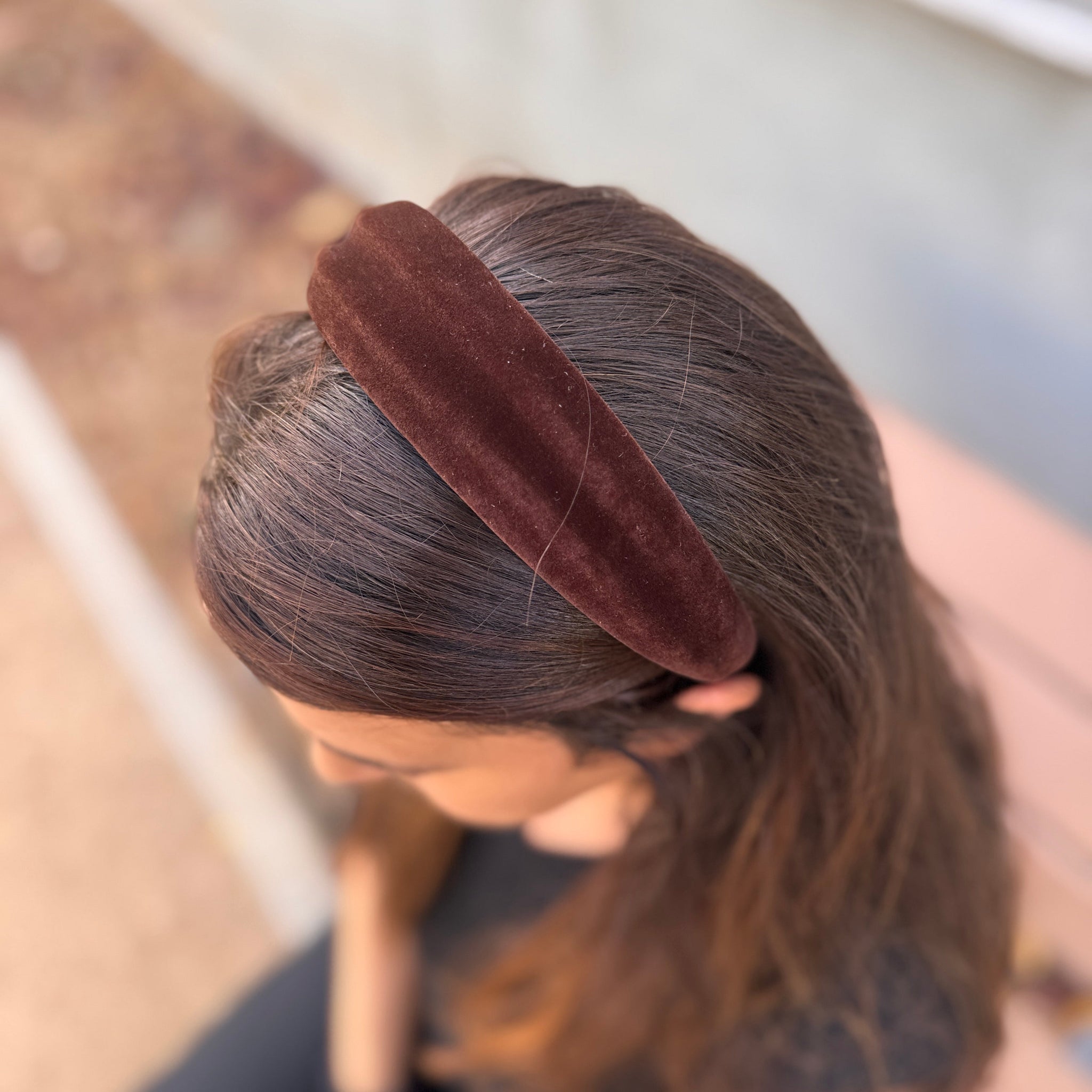 Diadema Velvet chocolate