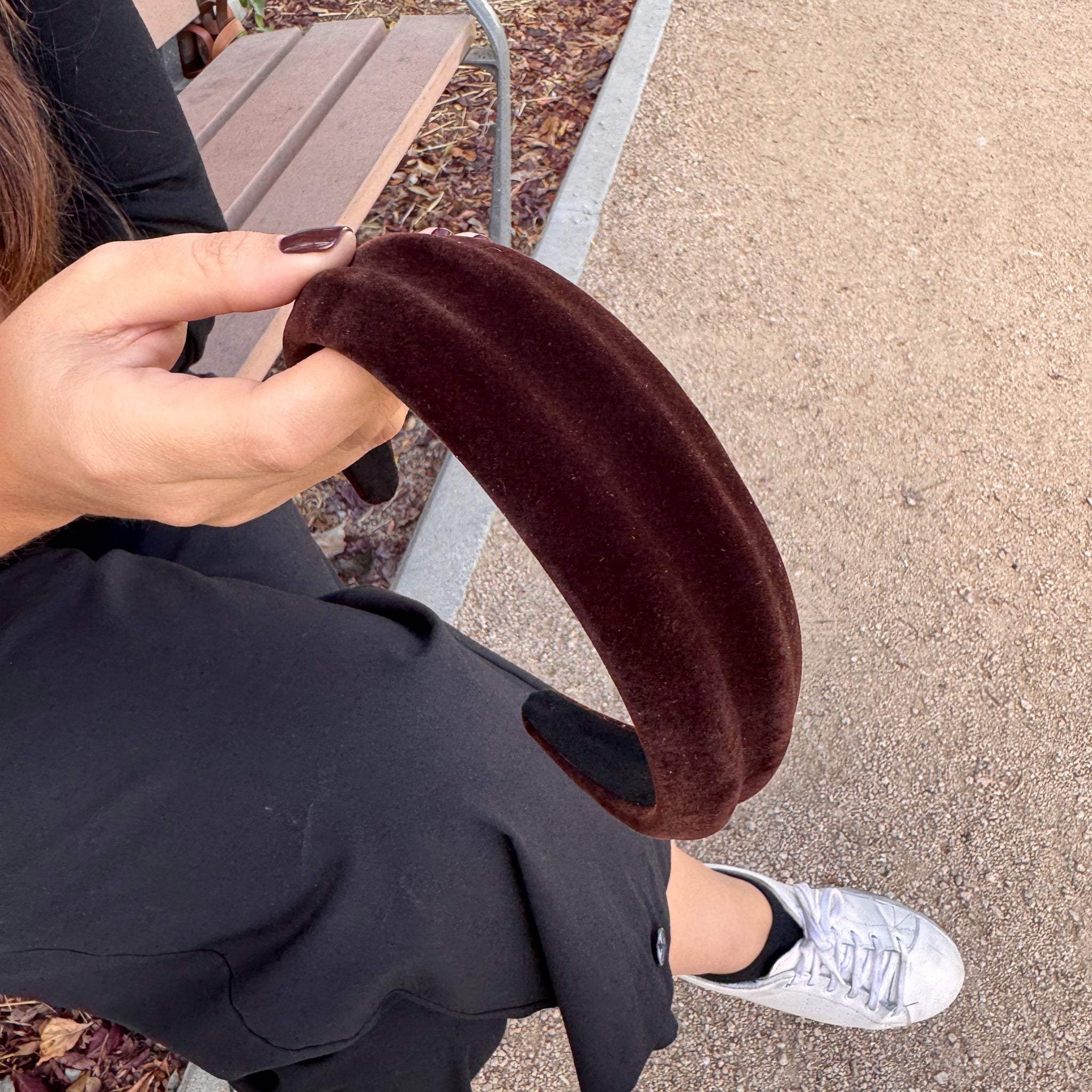 Diadema Velvet chocolate