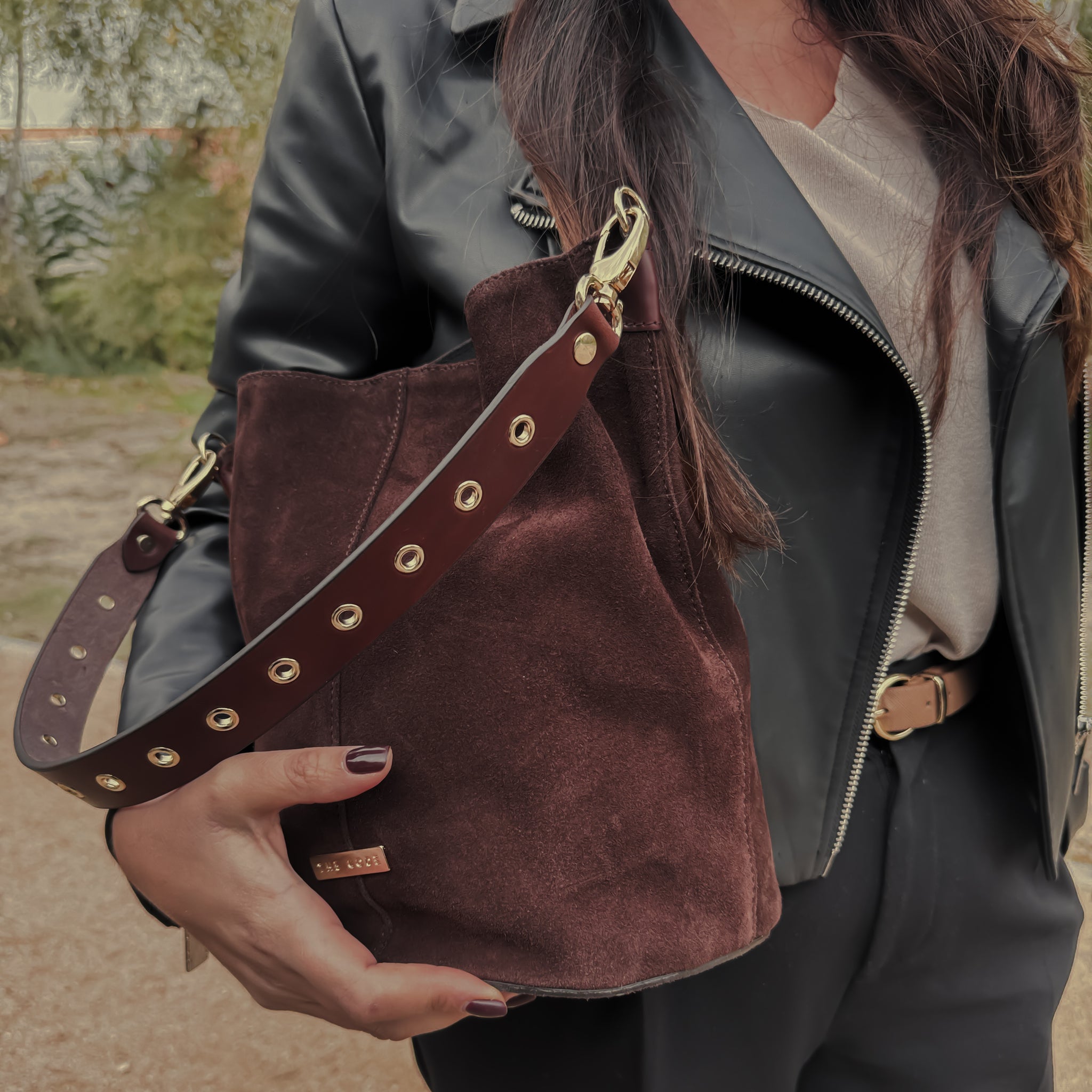 Julieta suede ROCK candy dish