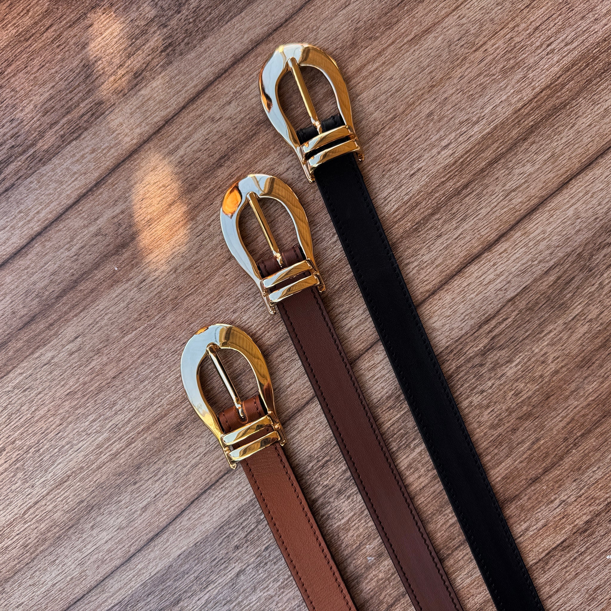 Cinturón Slim marrón chocolate