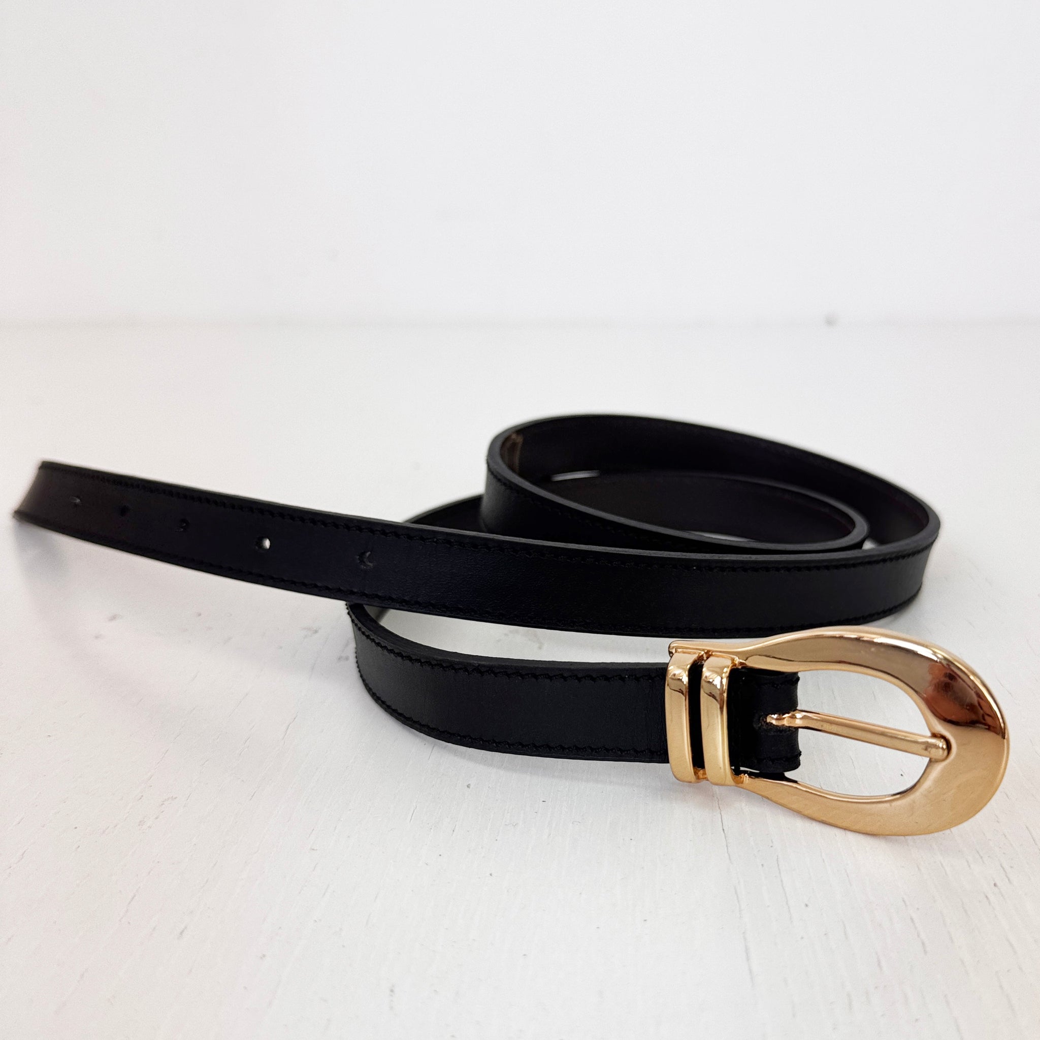 Cinturón Slim negro