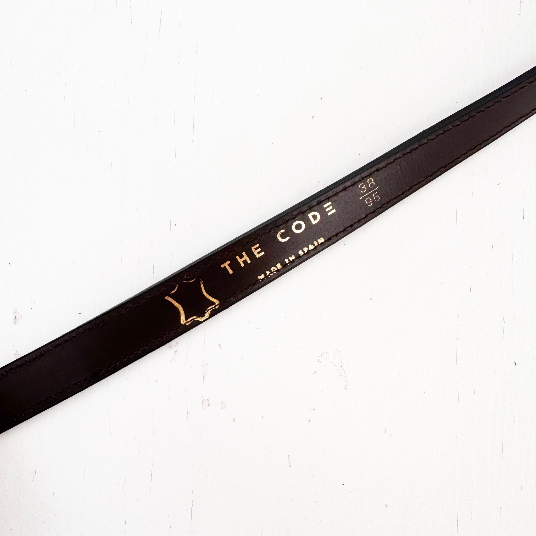 Cinturón Slim marrón chocolate