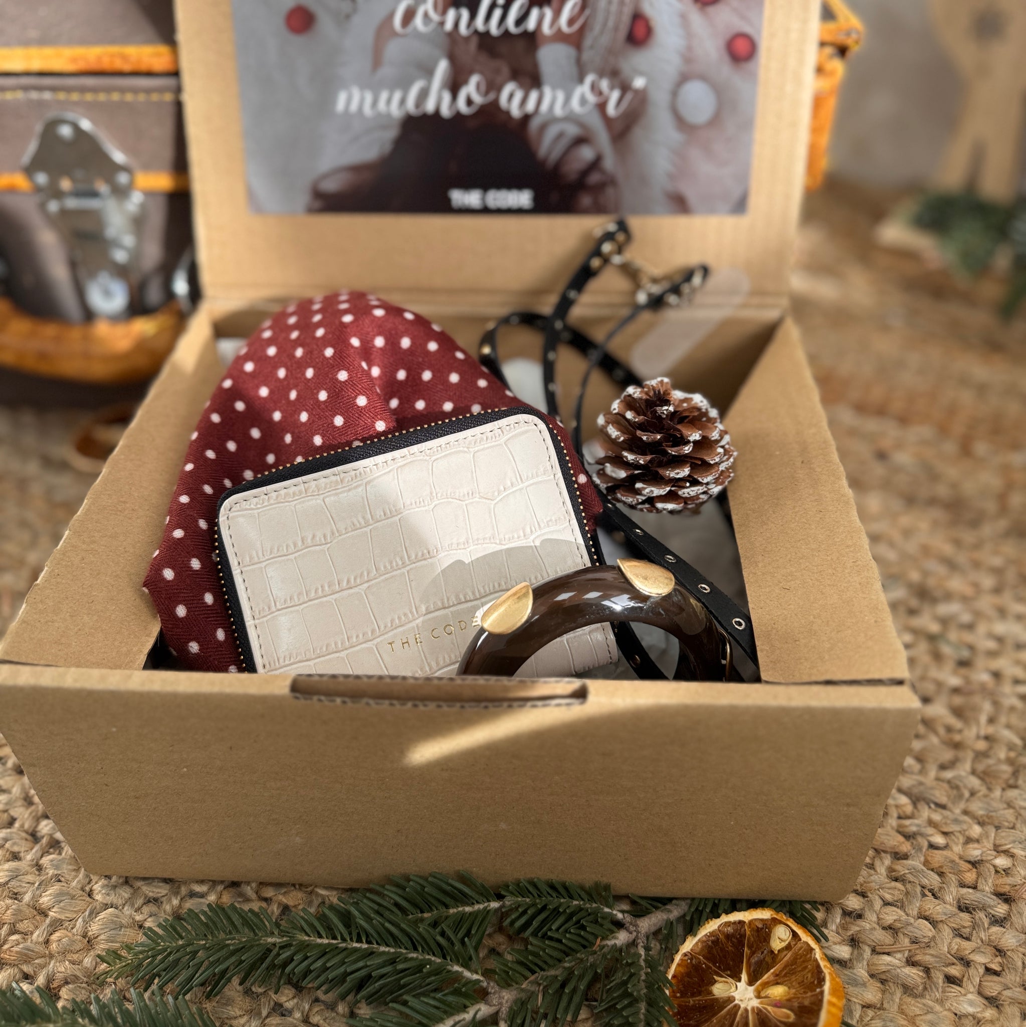 🟥Pack Cartera Paula, pañuelo, pulsera y colgador