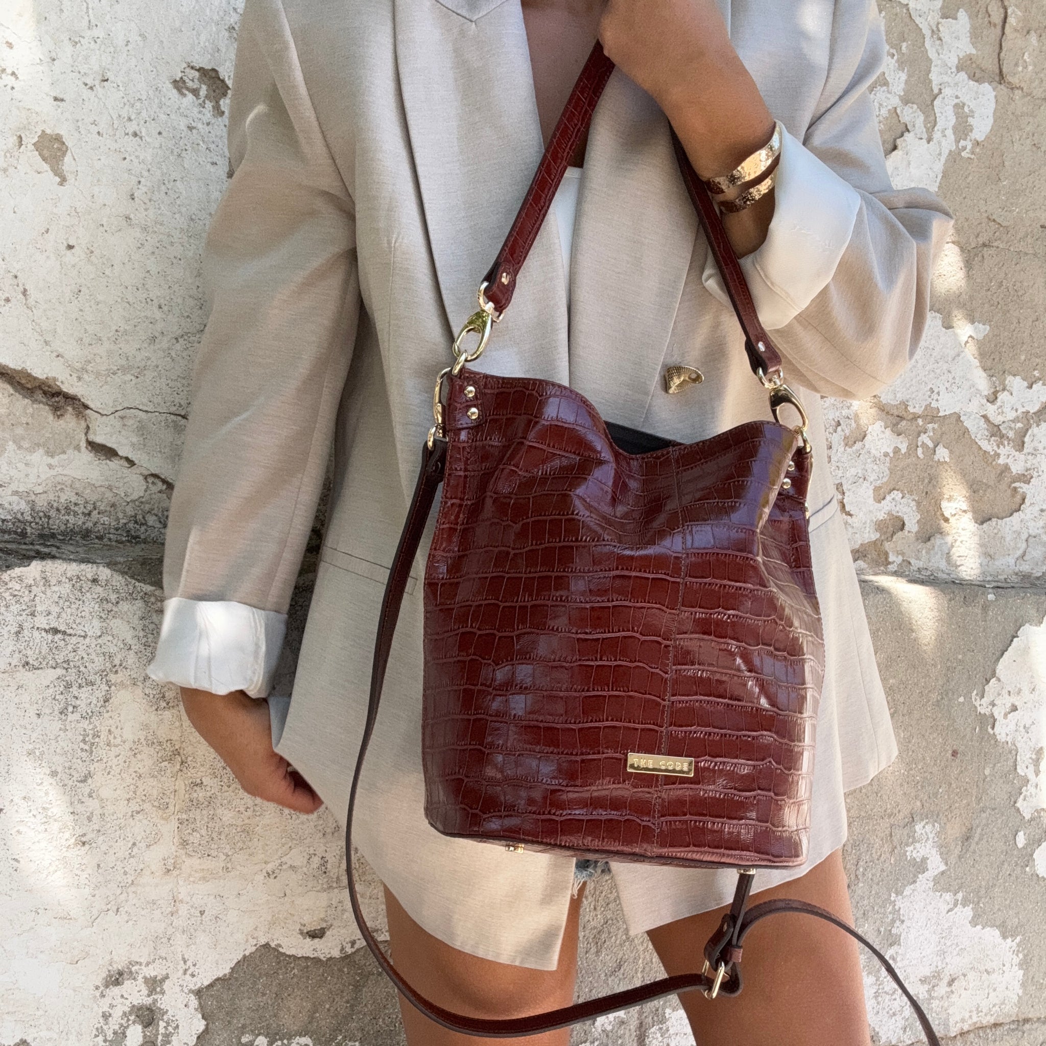 Bombonera Julieta marron praliné