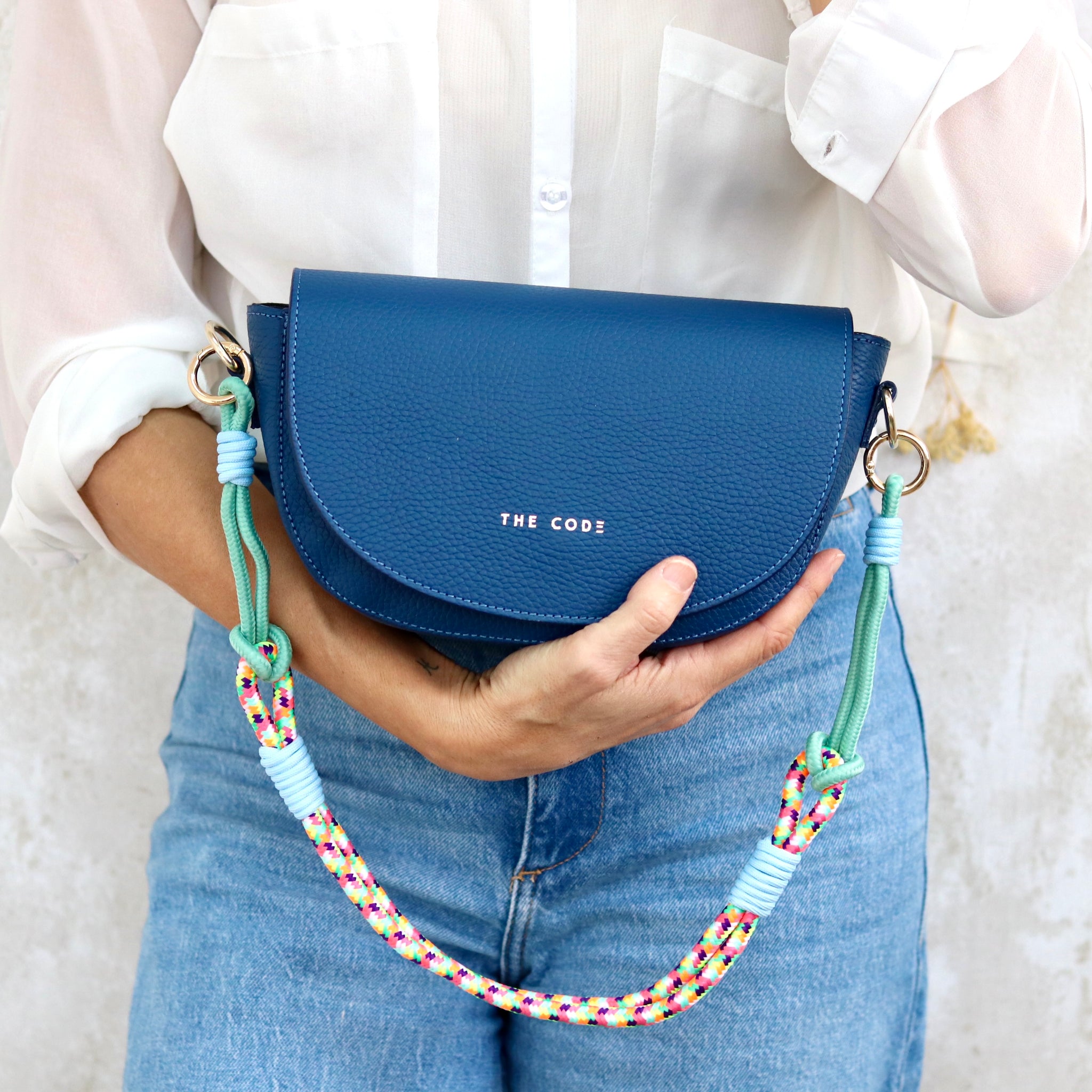 Bandolera ALMA azul Indigo The Code - Main Image