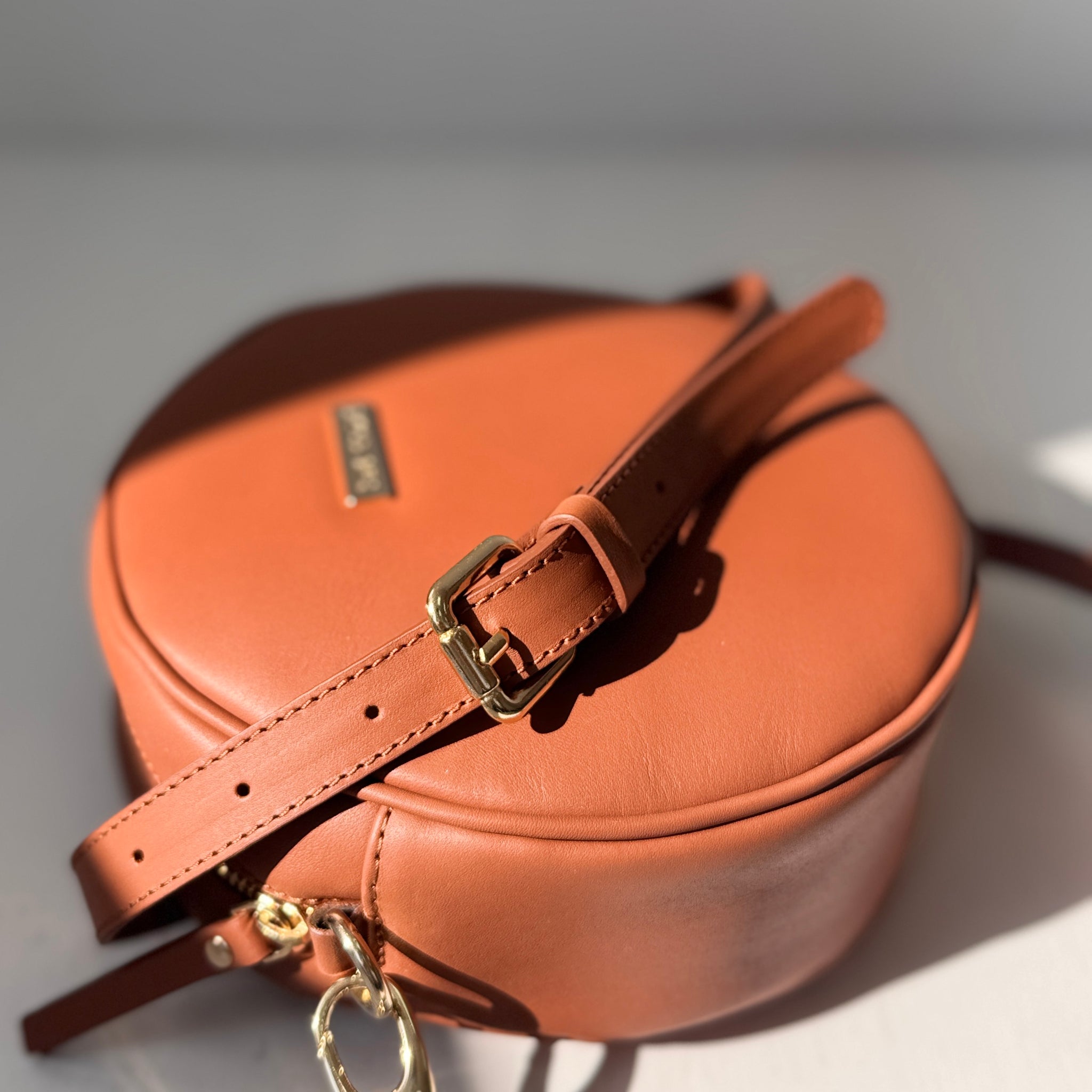 Bandolera Olimpia cuero liso