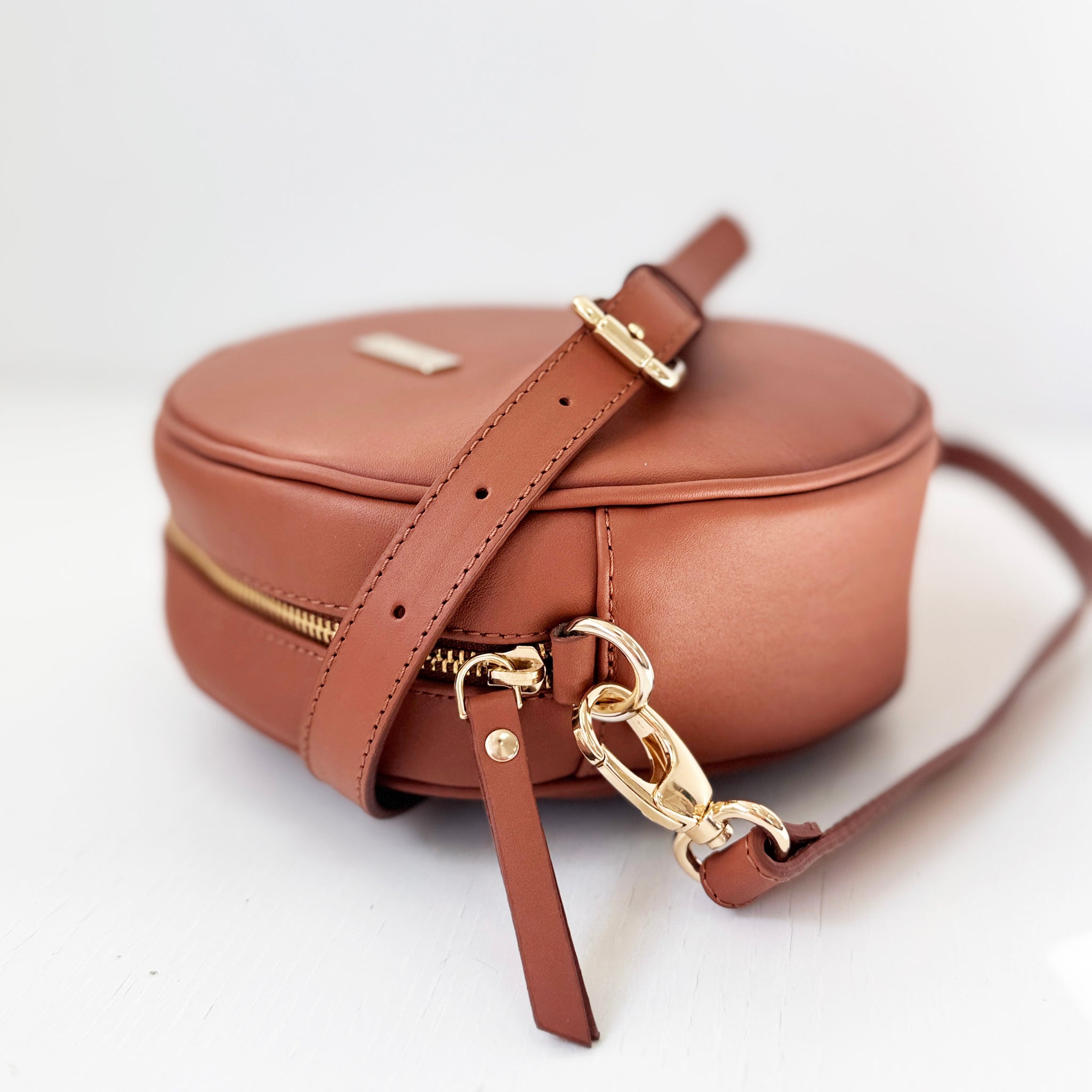 Bandolera Olimpia cuero liso