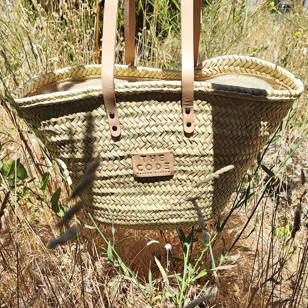 Jute basket brown