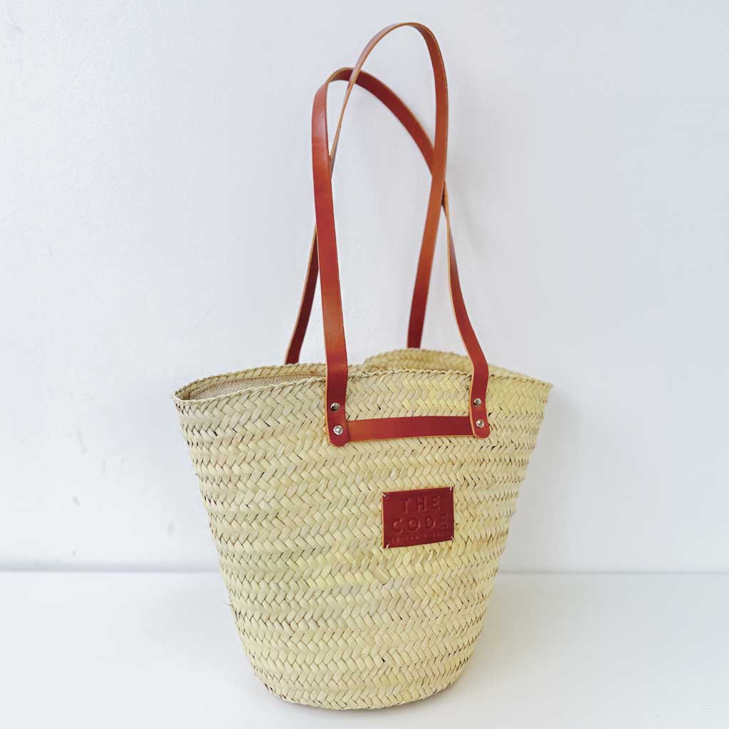 Shopper capazo Provenza cuero claro