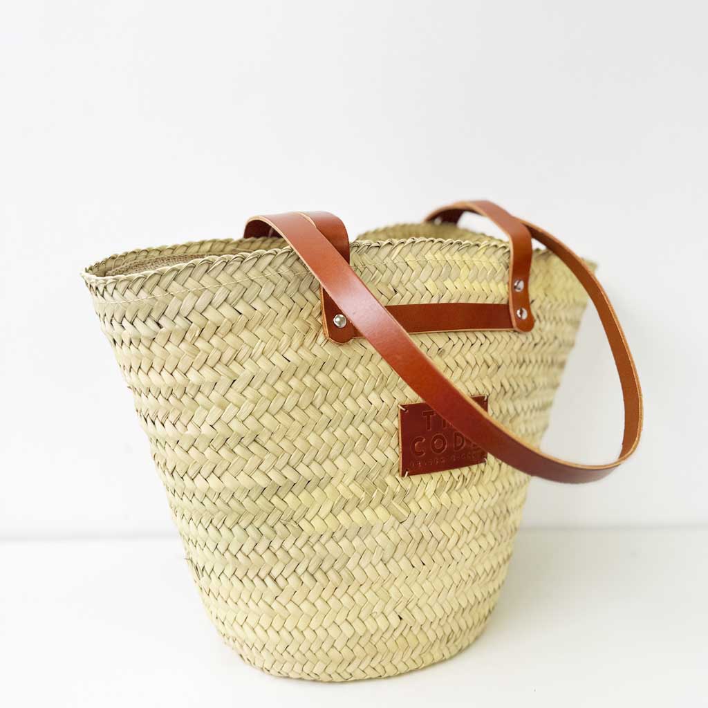 Shopper capazo Provenza cuero claro