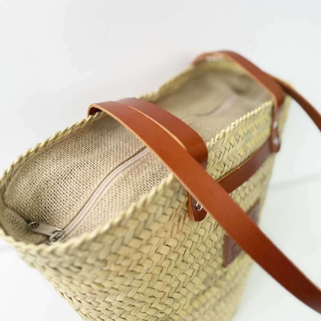 Shopper capazo Provenza cuero claro
