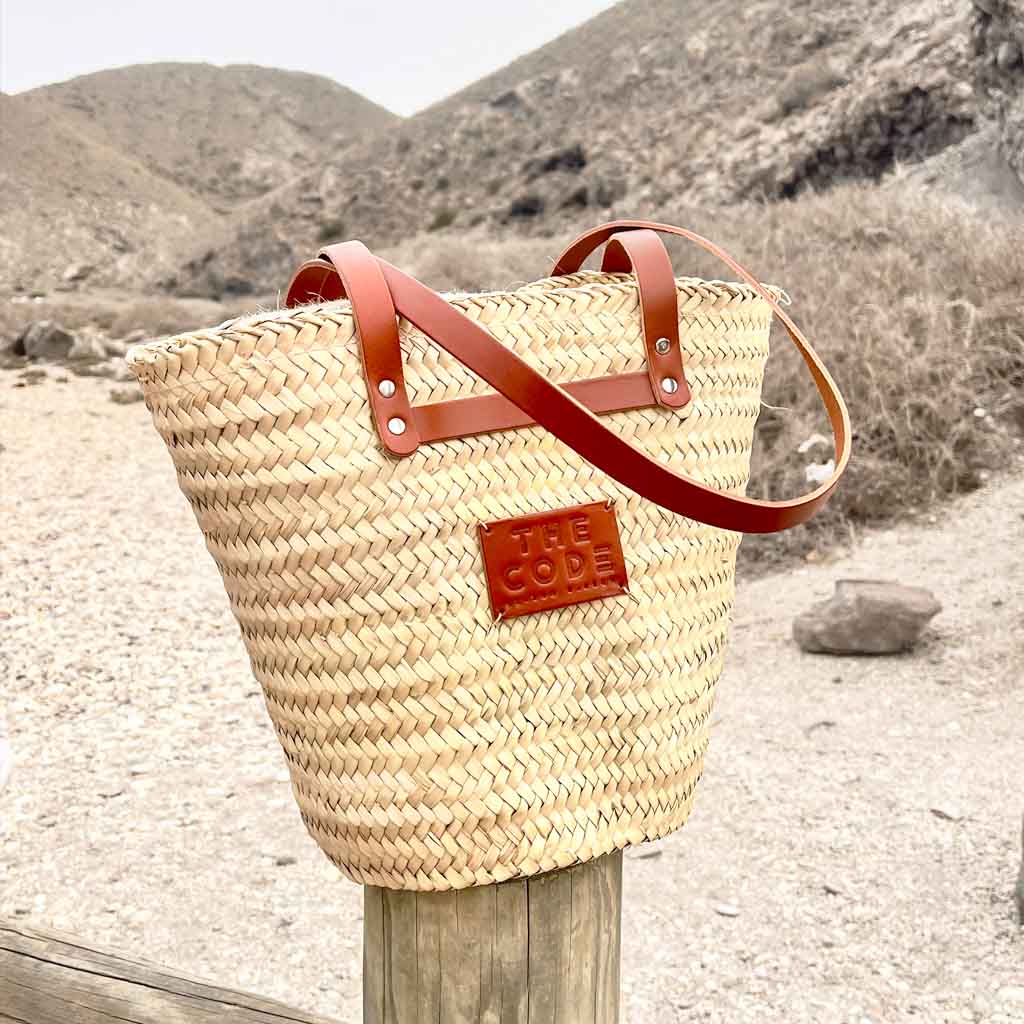 Shopper capazo Provenza cuero claro