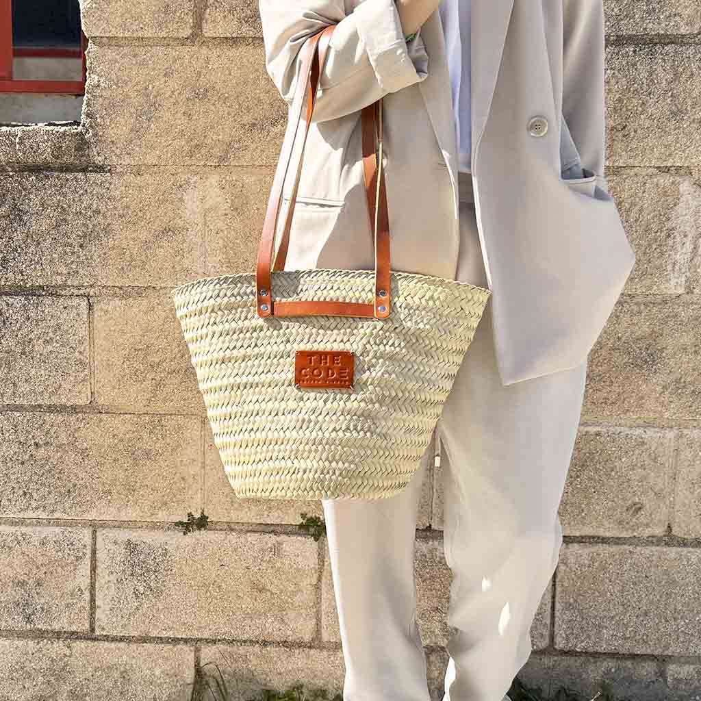 Shopper capazo Provenza cuero claro