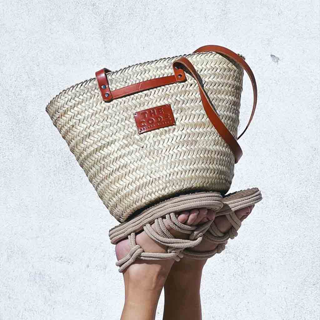 Shopper capazo Provenza cuero claro