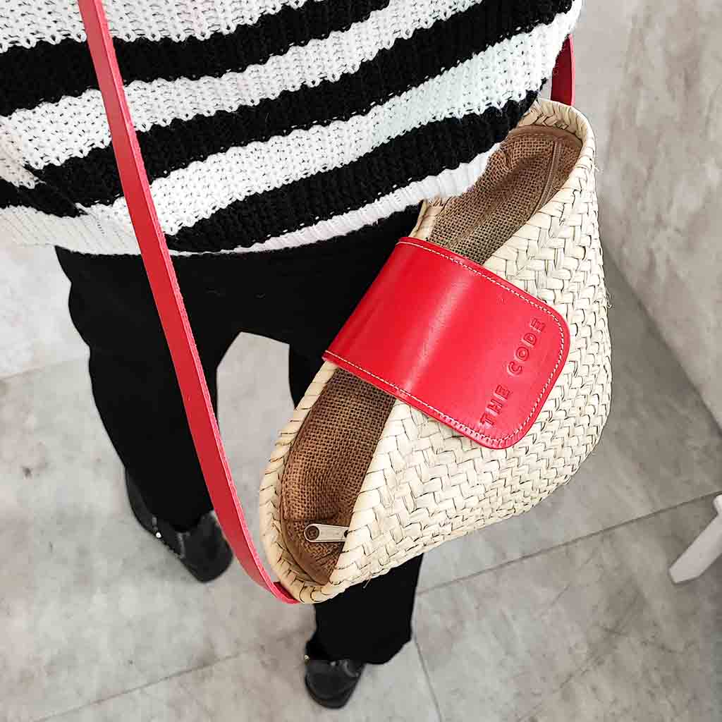 Bandolera Menorca Capazo rojo