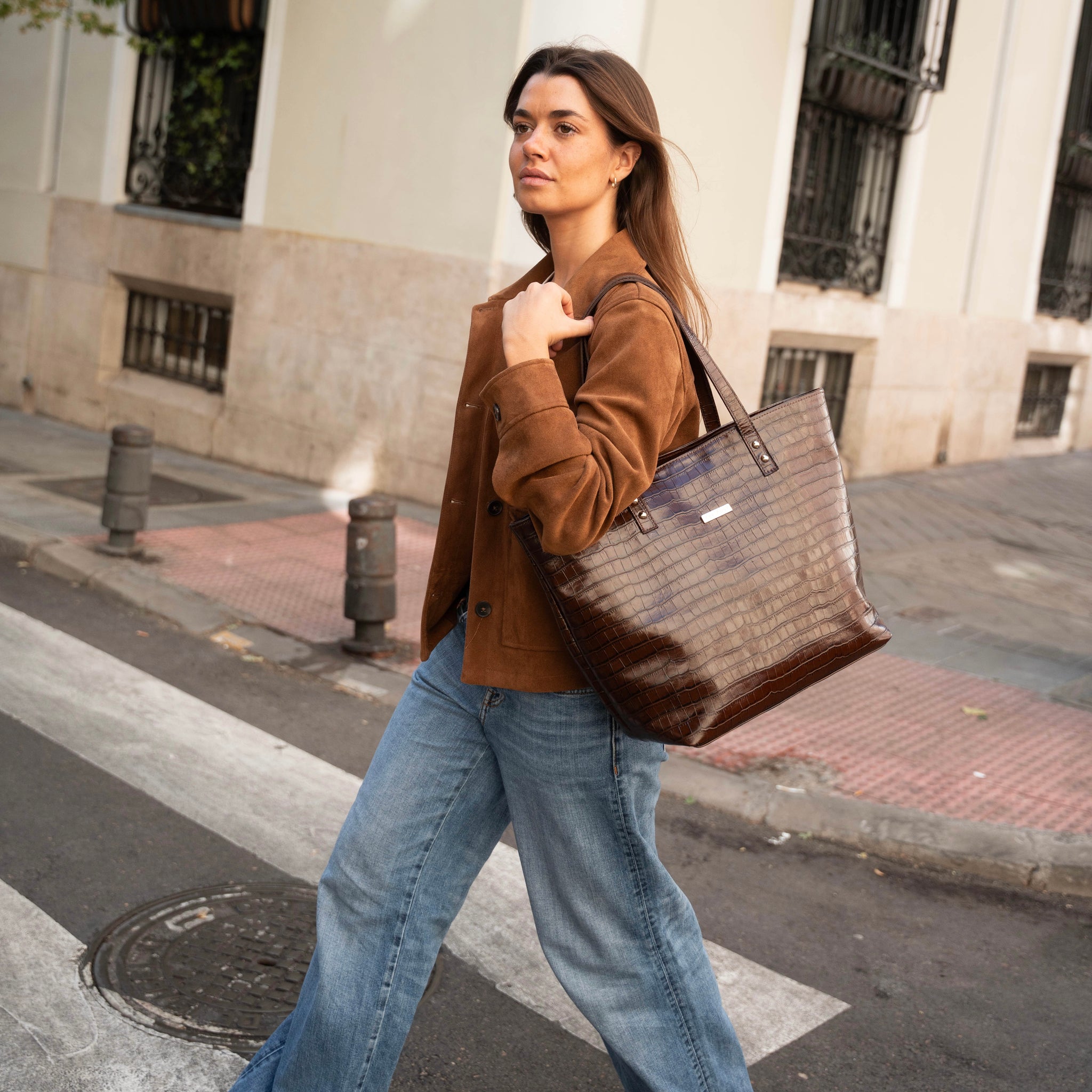 Shopper ARIZONA marrón chocolate