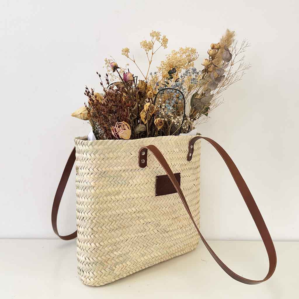 Jute basket brown