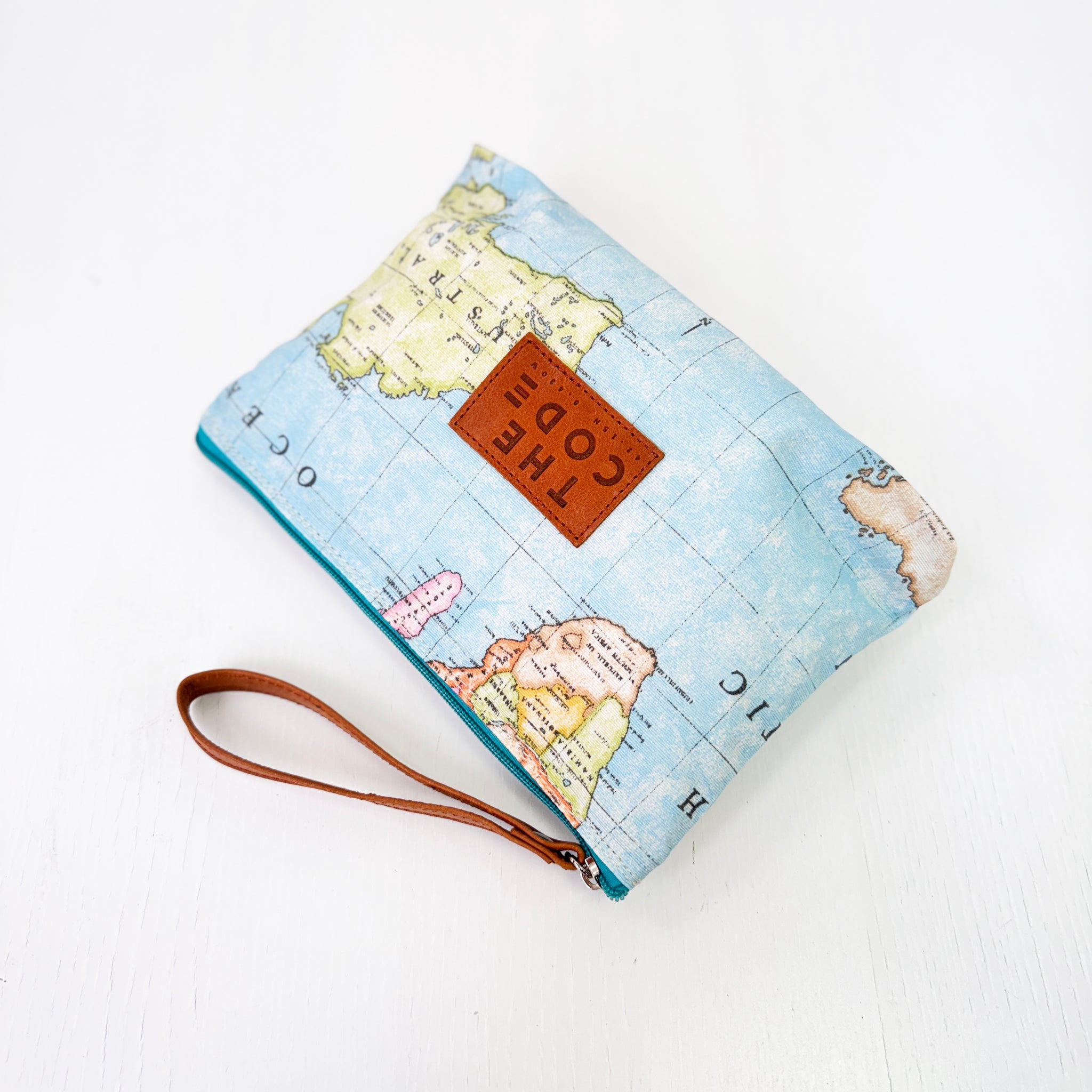 Cartera Mapa turquesa