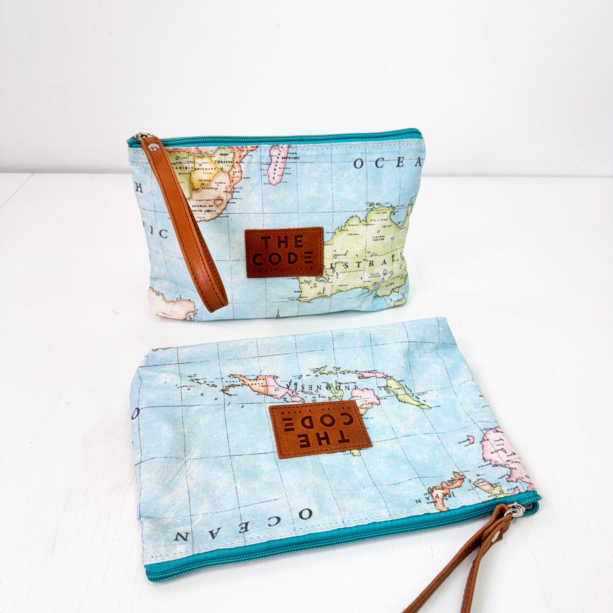 Cartera Mapa turquesa