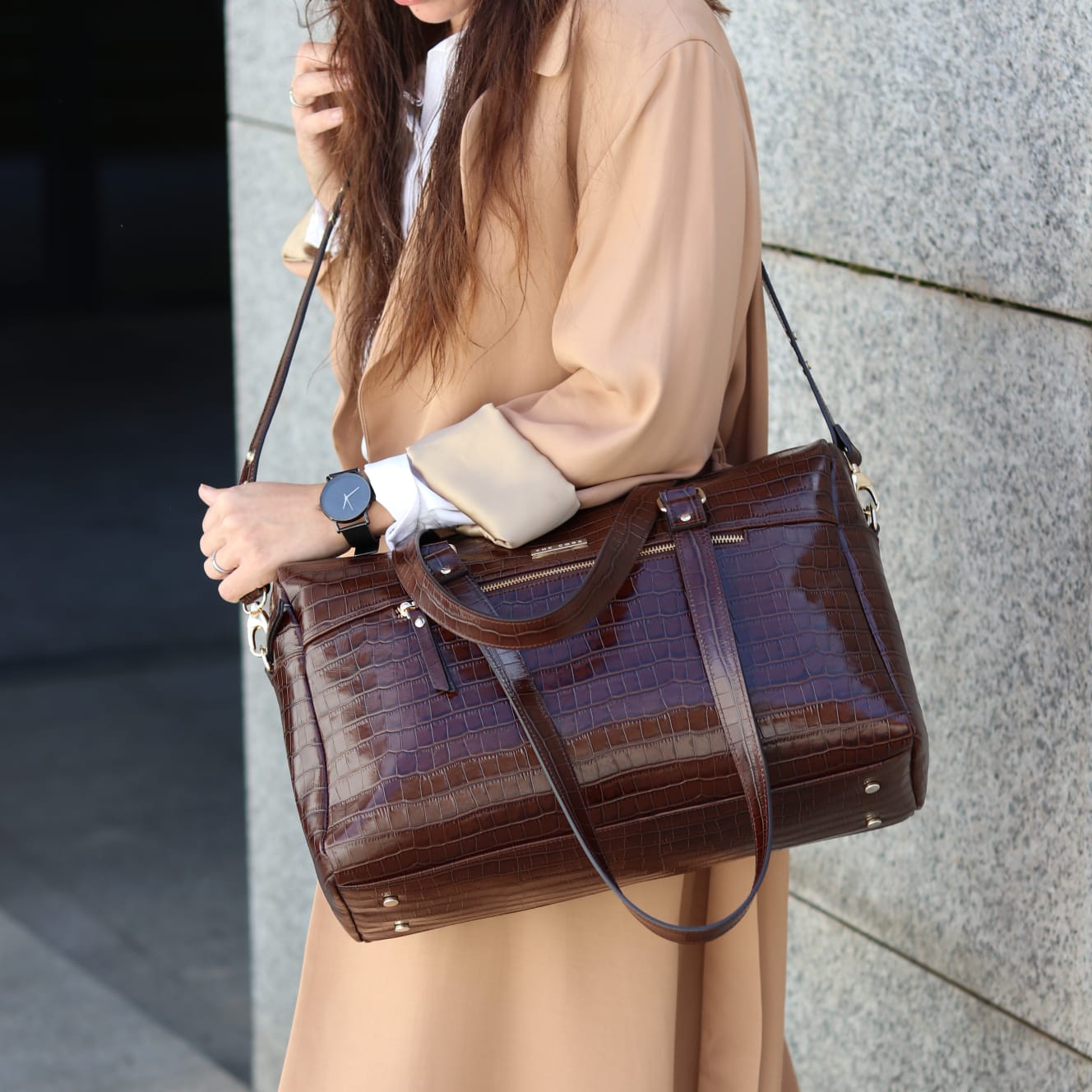 Bolso Maxi Emily chocolate