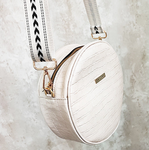 Asa combinada beige y negro