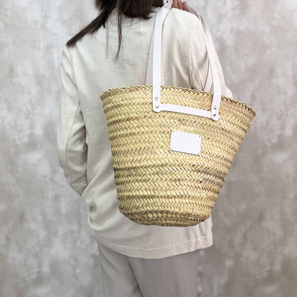 Shopper capazo Provenza blanco