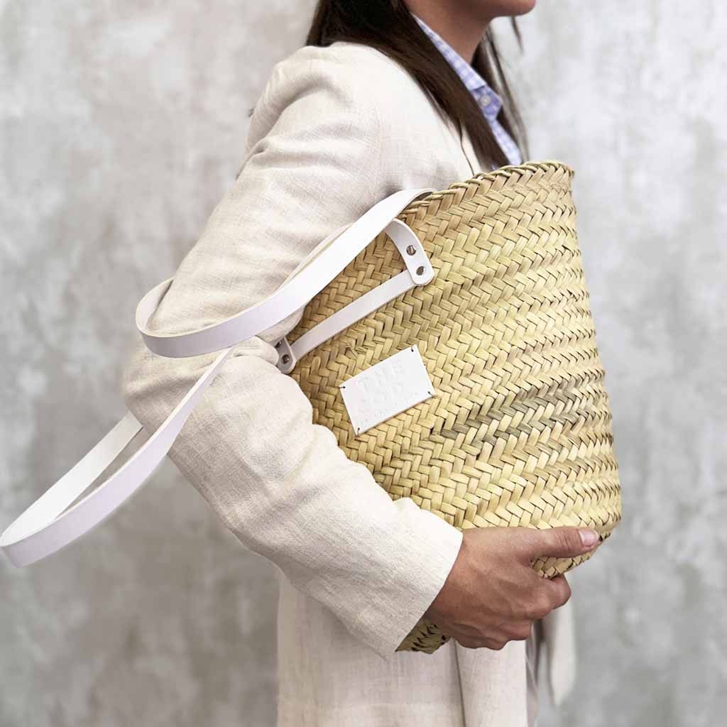 Shopper capazo Provenza blanco