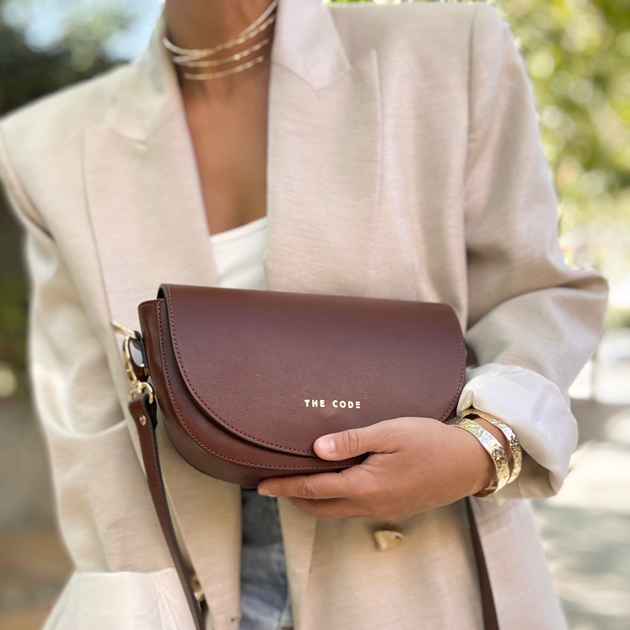 Bandolera ALMA brandy liso