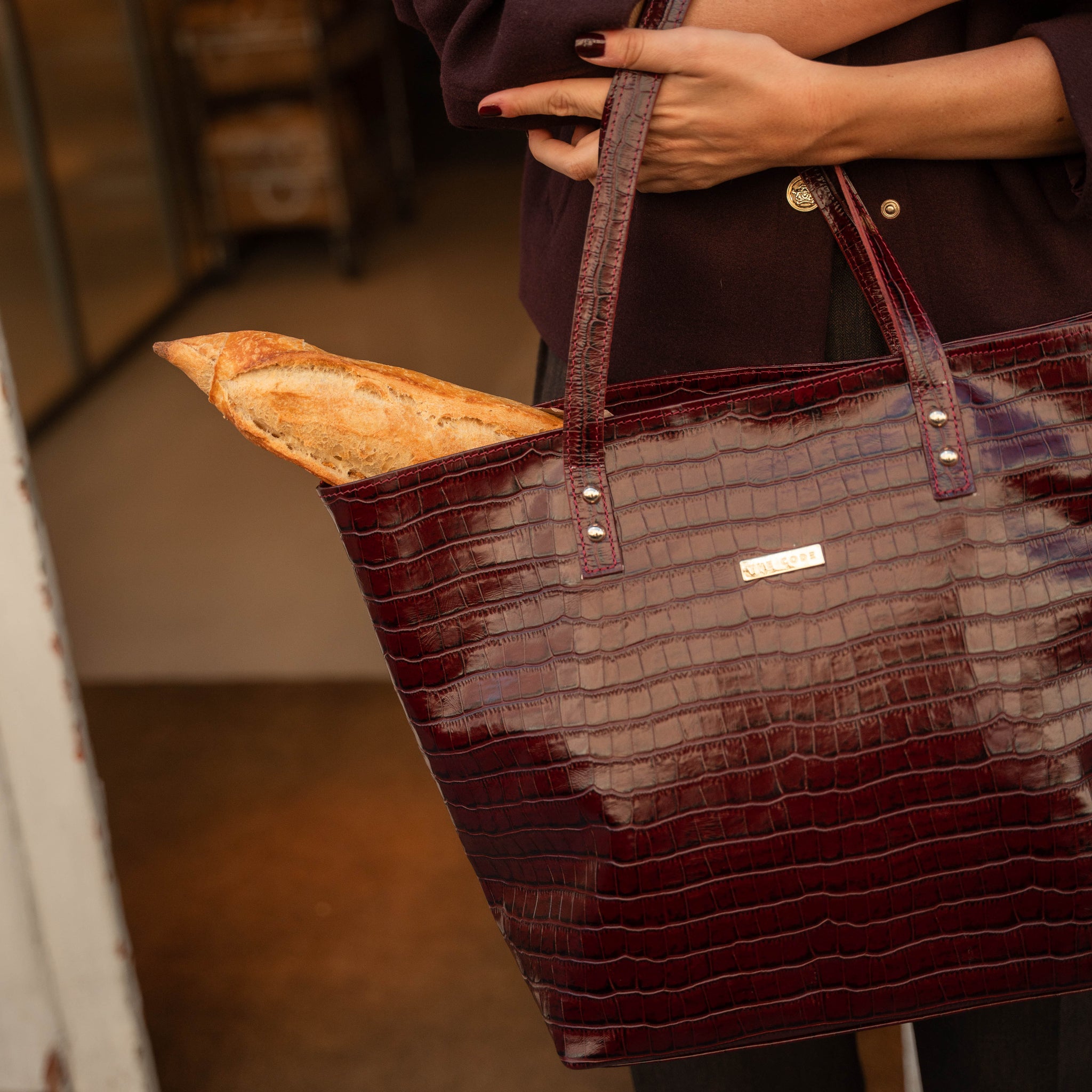 Shopper ARIZONA burdeos coco