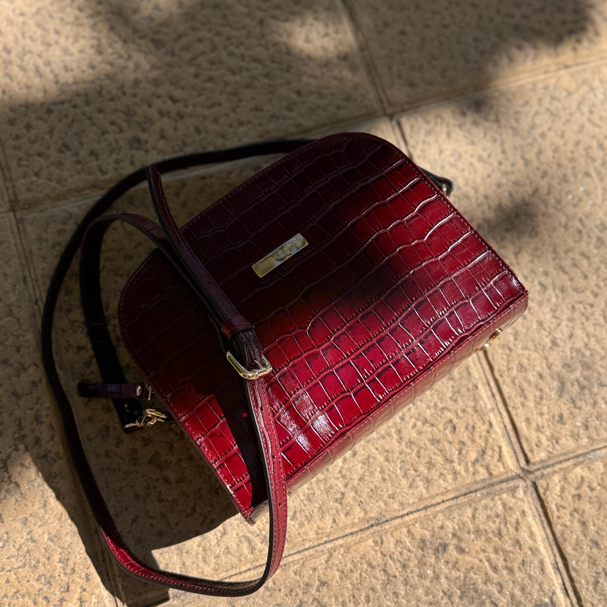 Casandra hazelnut shoulder bag