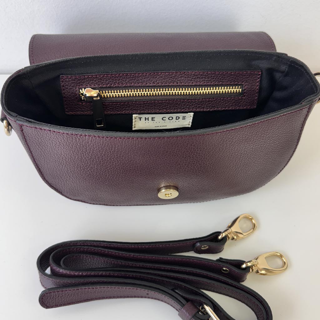 Burgundy alma leather bag