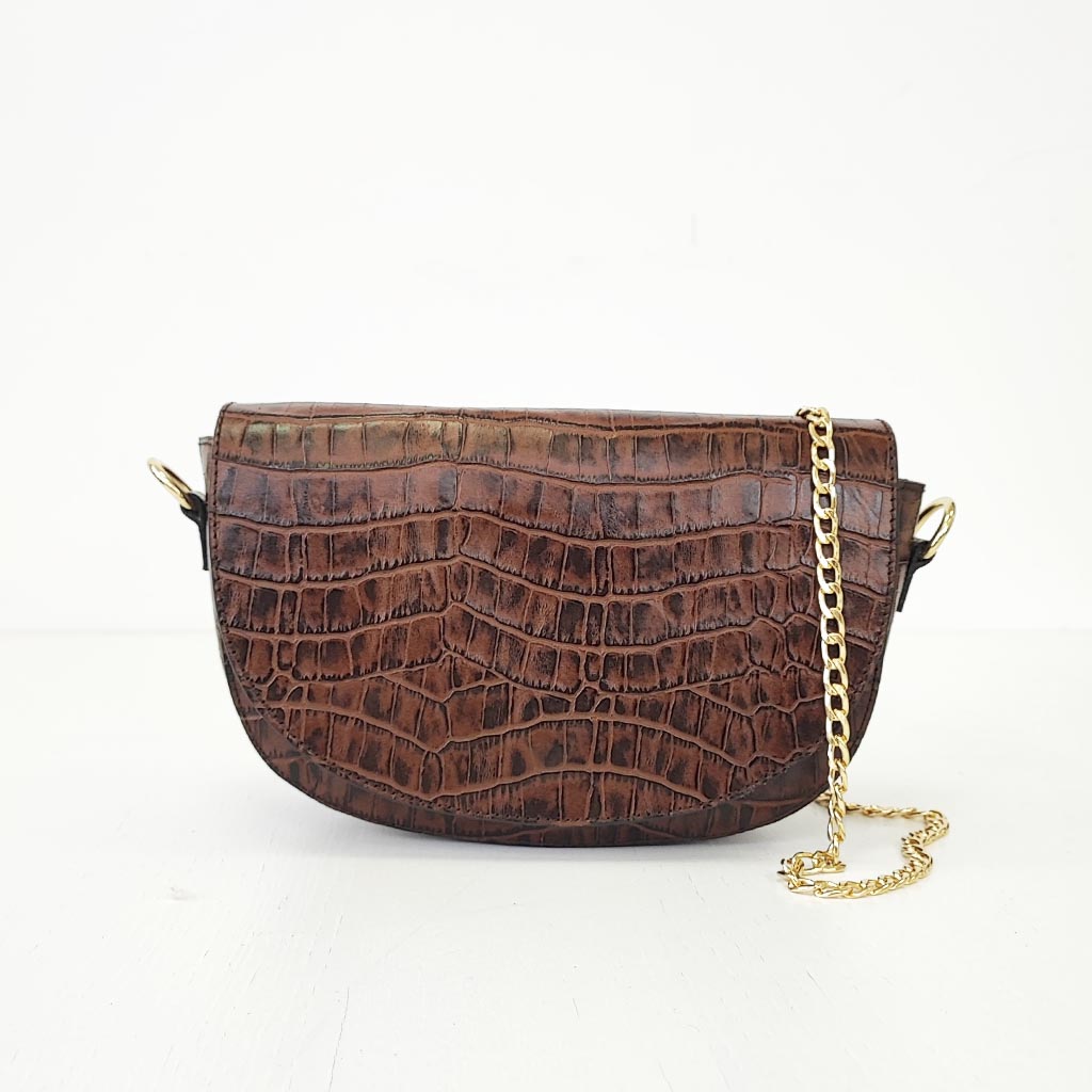 Bandolera ALMA marrón chocolate