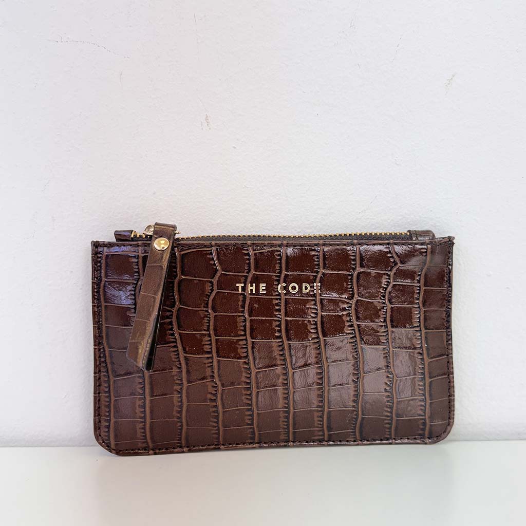 Monedero Siena marrón chocolate