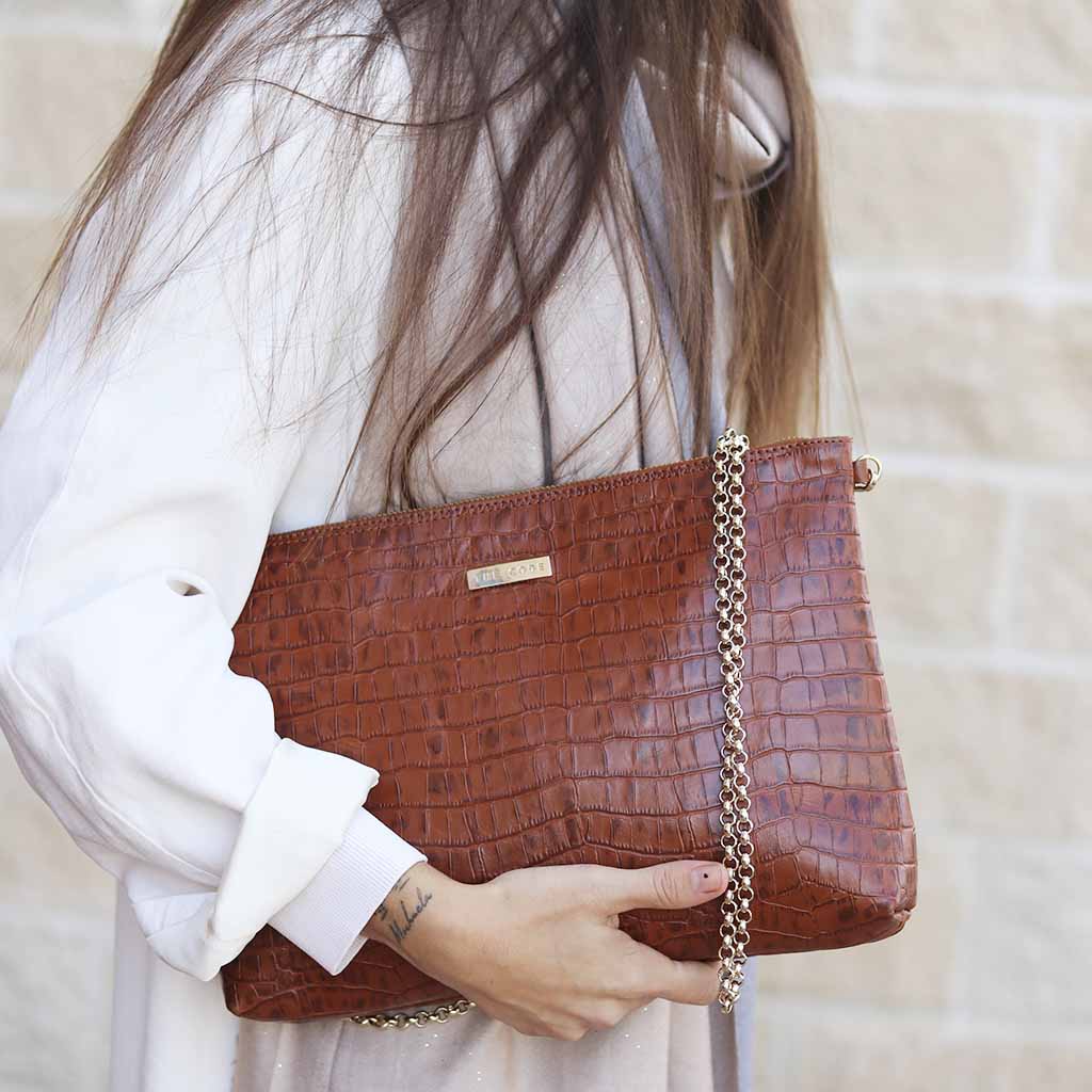 Bolso Creta marrón avellana