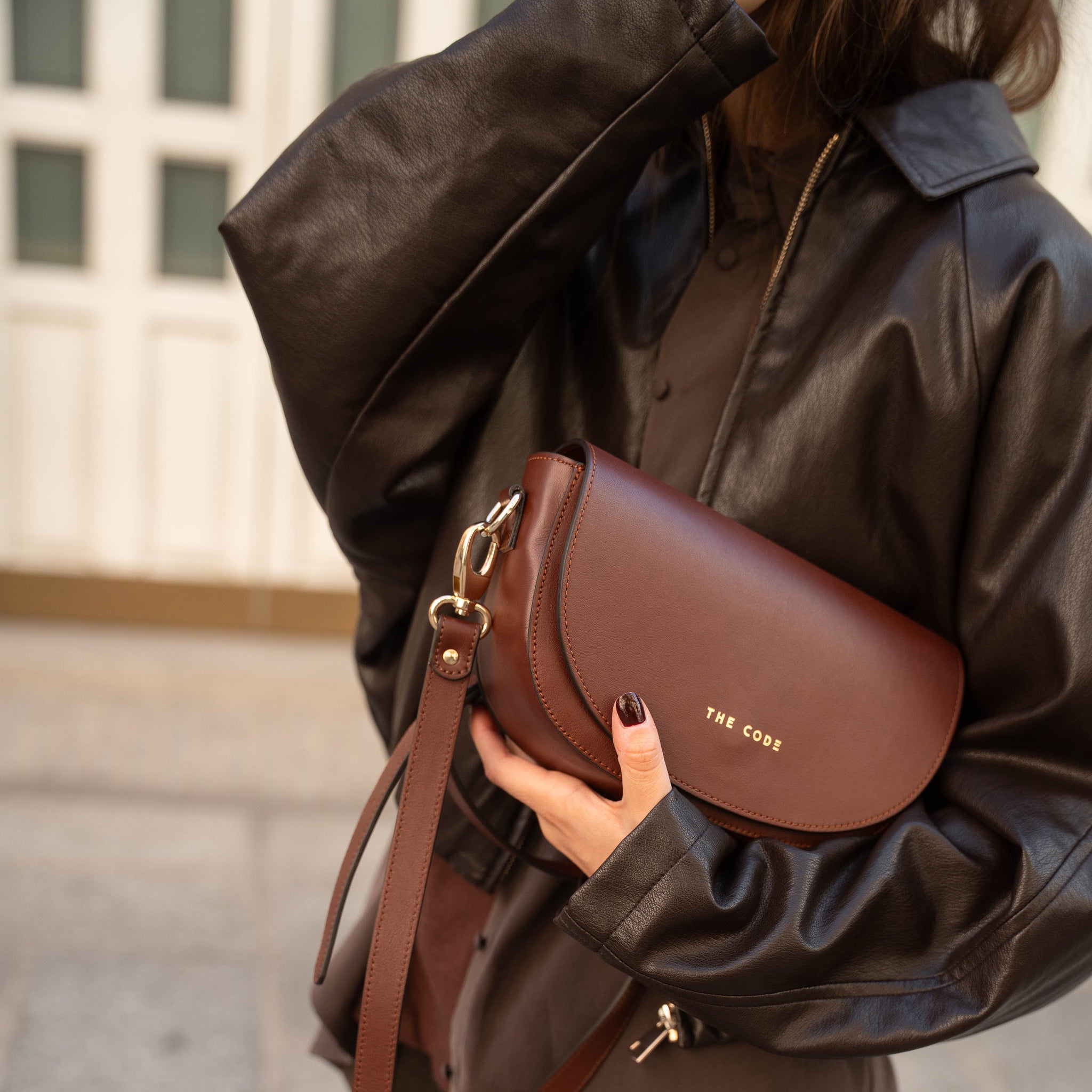 Bandolera ALMA brandy liso