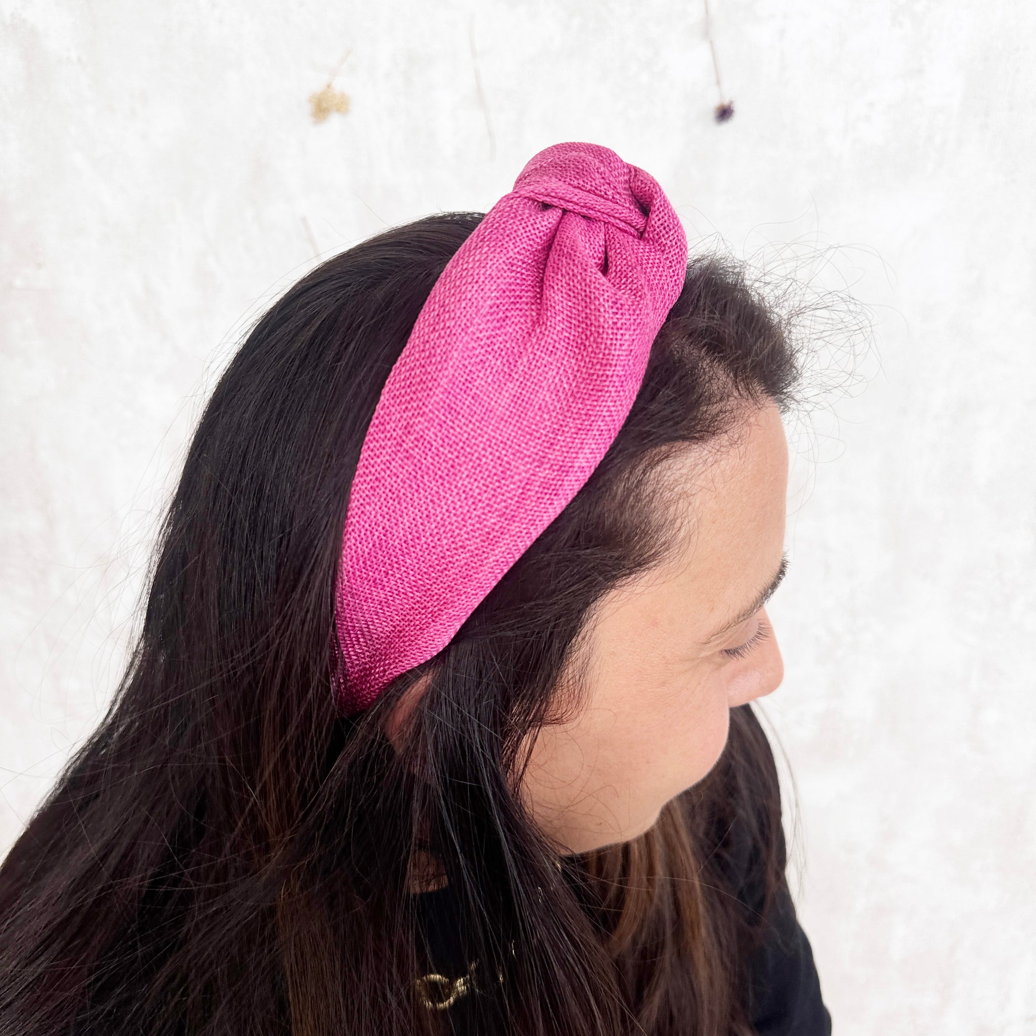 Diadema Atenas rosa fucsia
